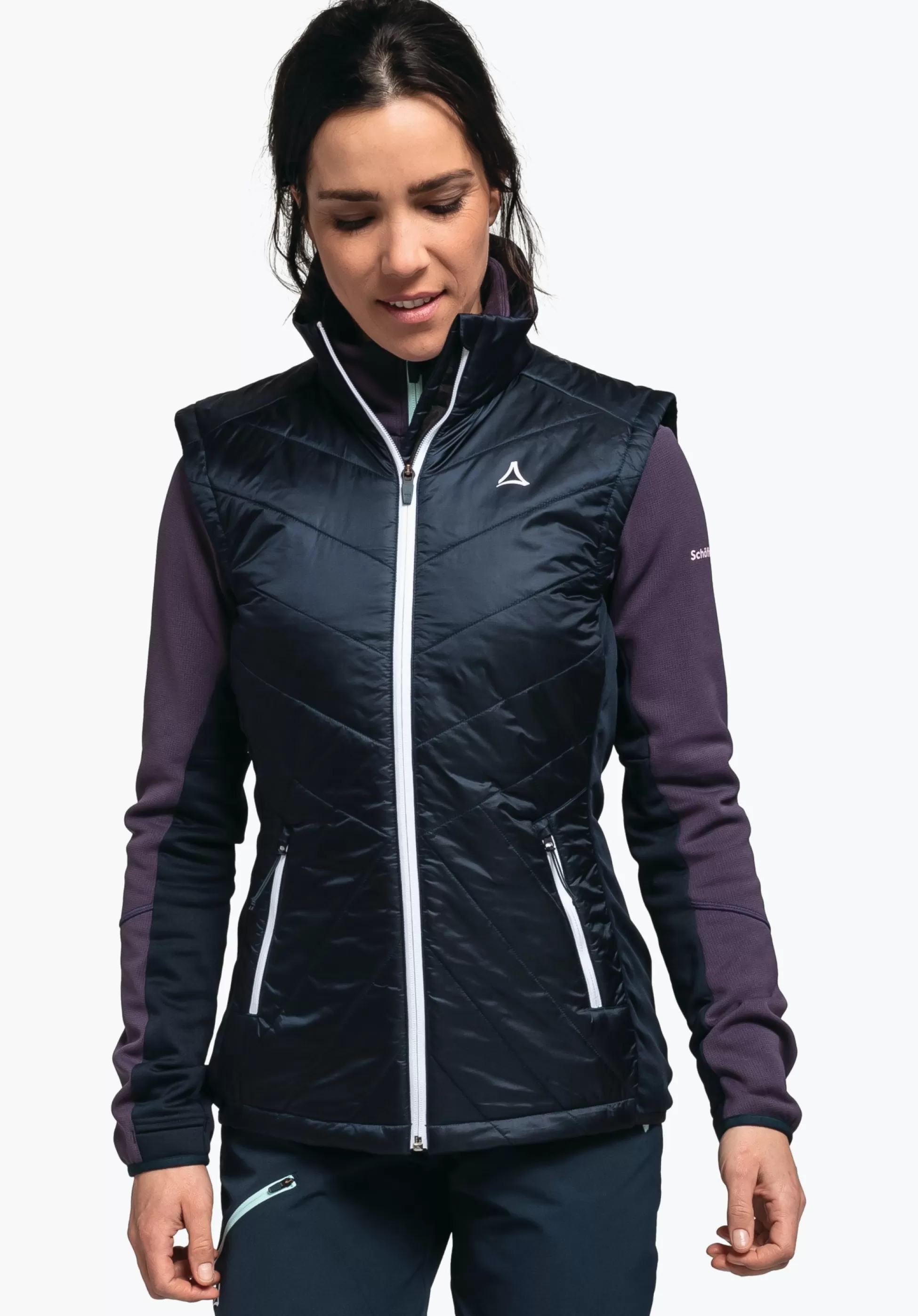 WOMEN SCHÖFFEL Trek & Hike<Hybrid gilet with sustainable padding green