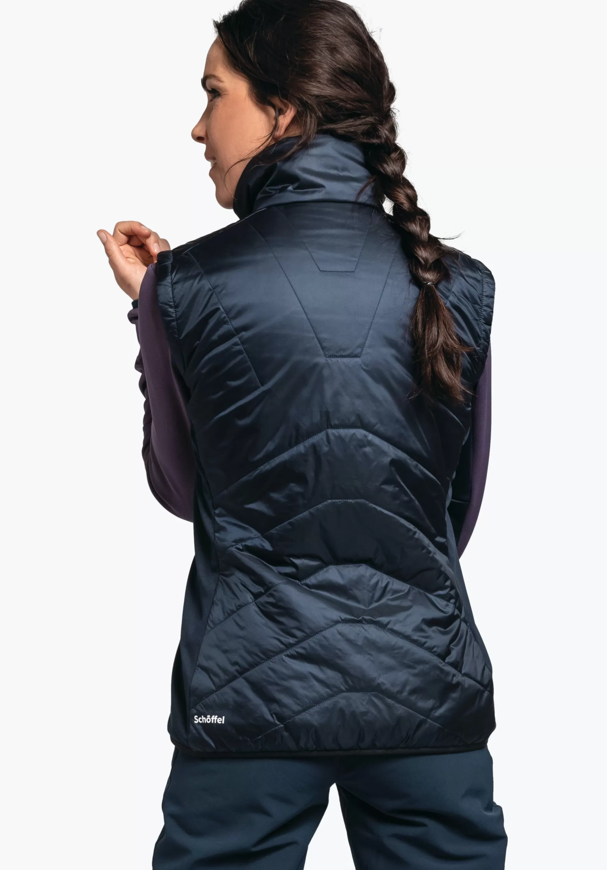 WOMEN SCHÖFFEL Trek & Hike<Hybrid gilet with sustainable padding green