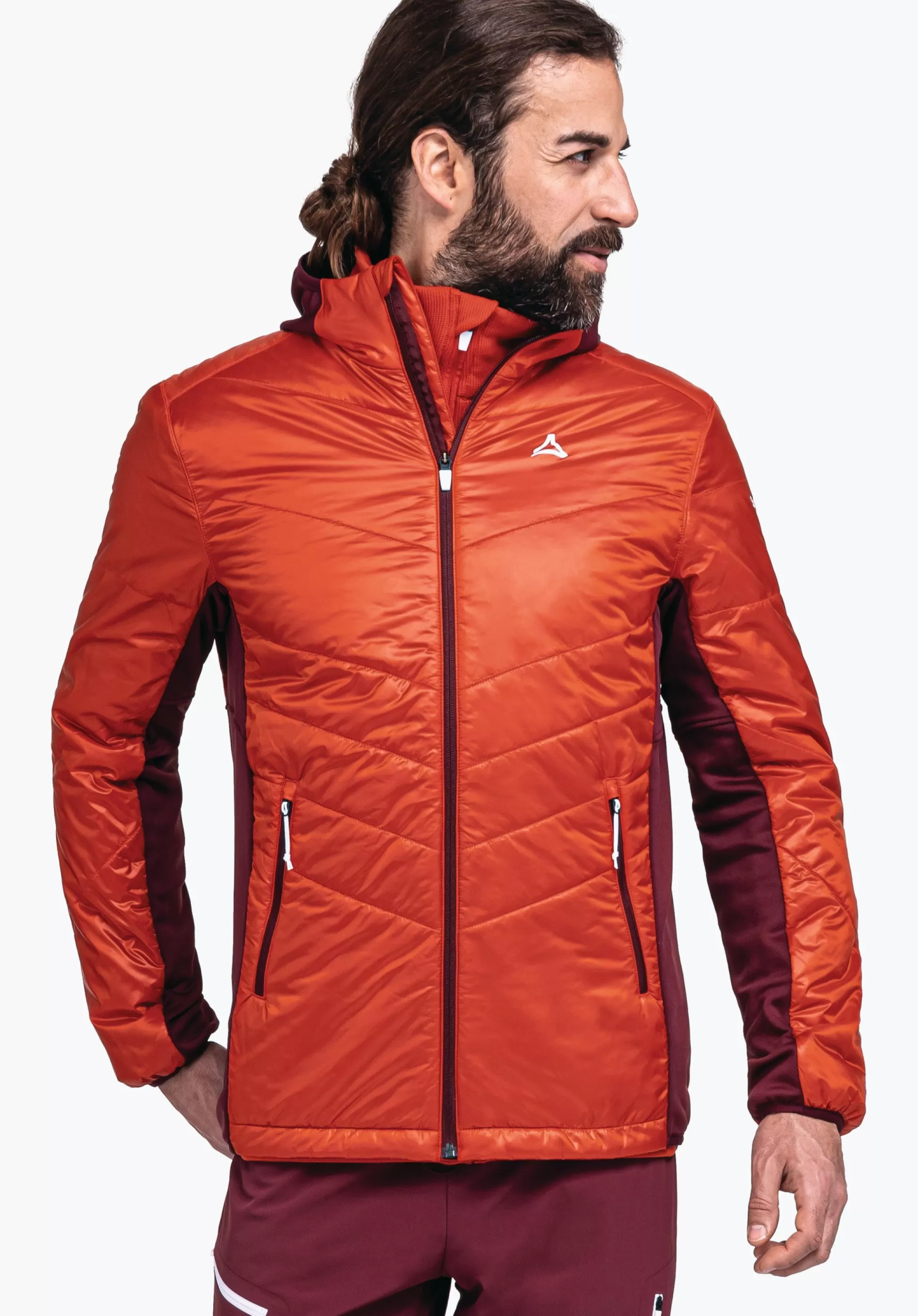 MEN SCHÖFFEL Trek & Hike | Outdoor Jackets<Hybrid jacket with sustainable padding orange