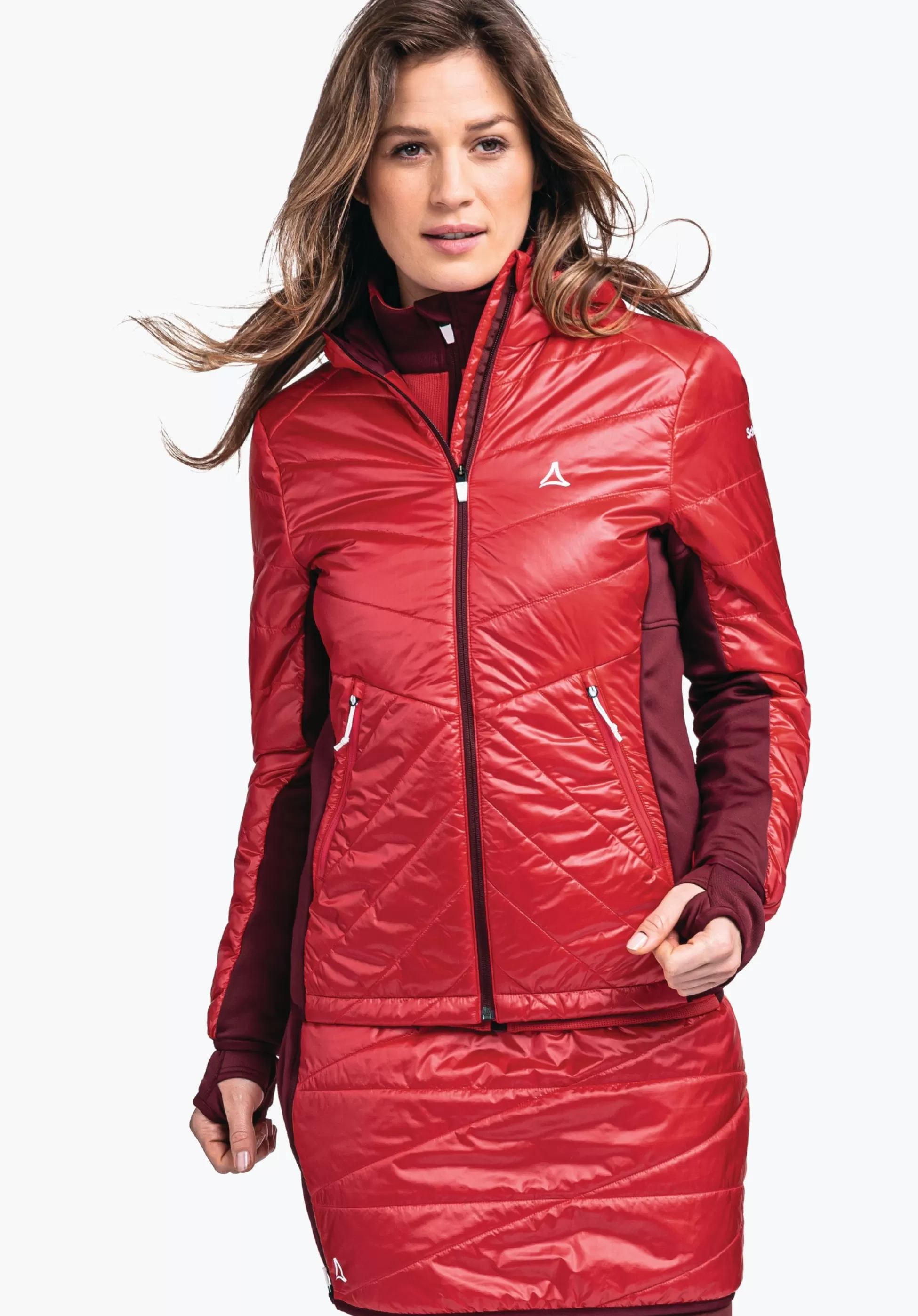 WOMEN SCHÖFFEL Trek & Hike | Outdoor Jackets<Hybrid jacket with sustainable padding red