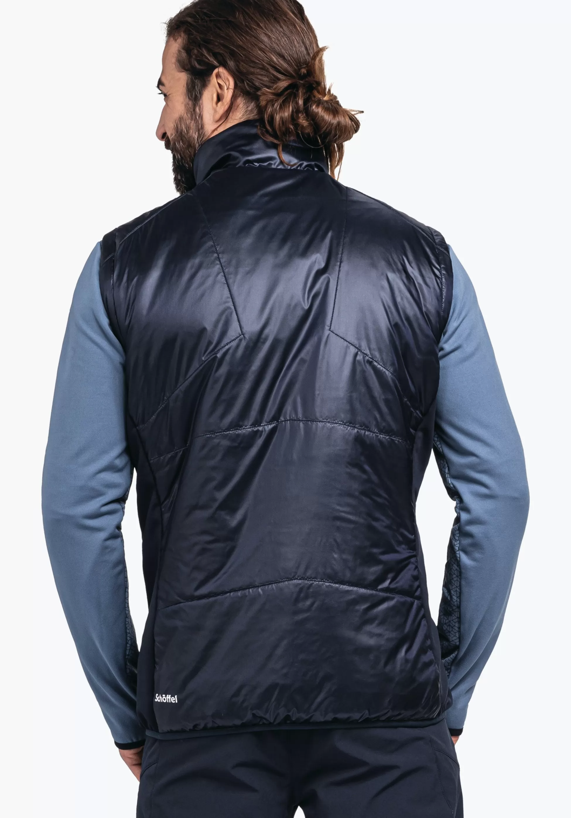 MEN SCHÖFFEL Trek & Hike<Hybrid vest with recycled padding blue