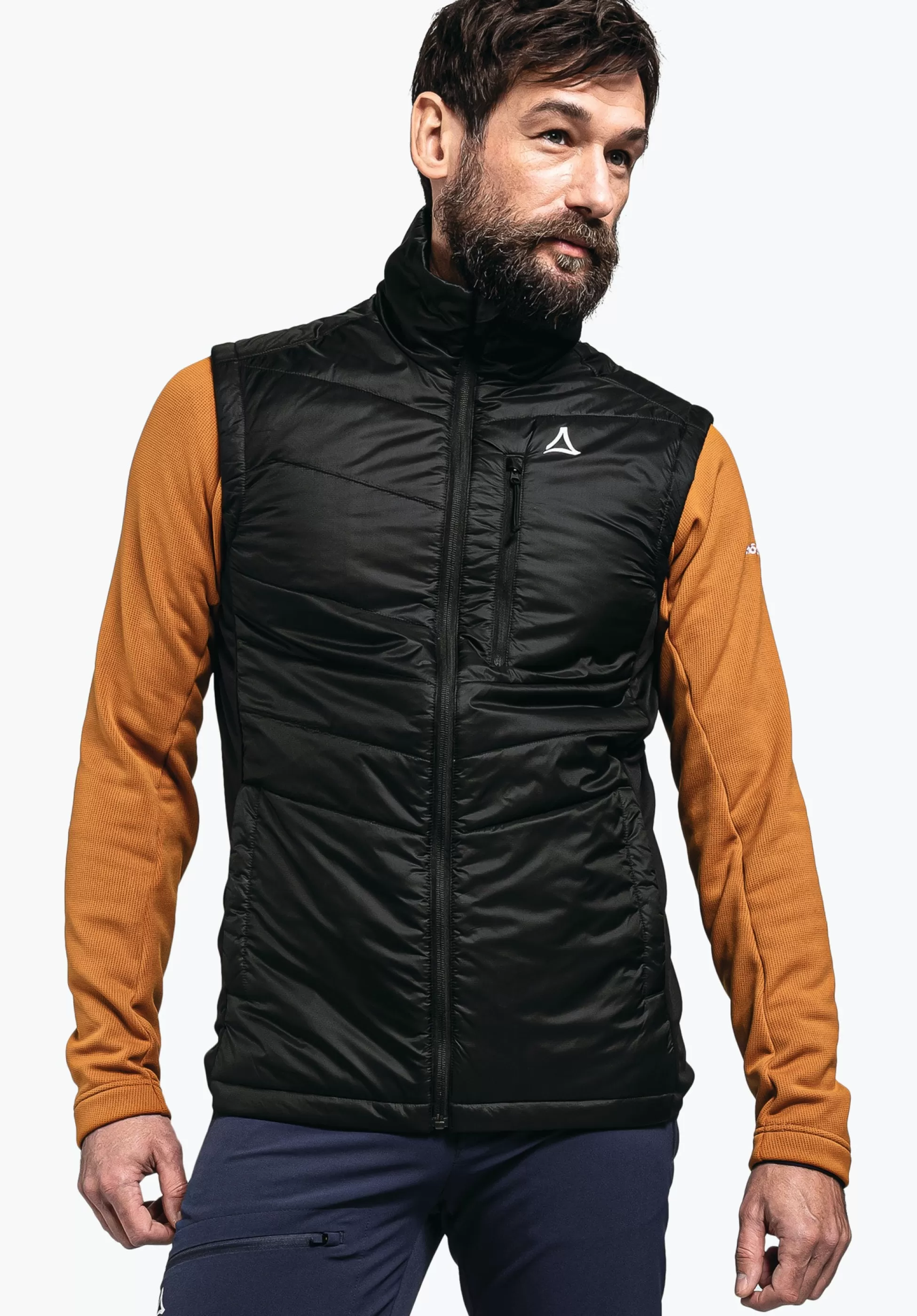 MEN SCHÖFFEL Trek & Hike<Hybrid vest with recycled padding blue