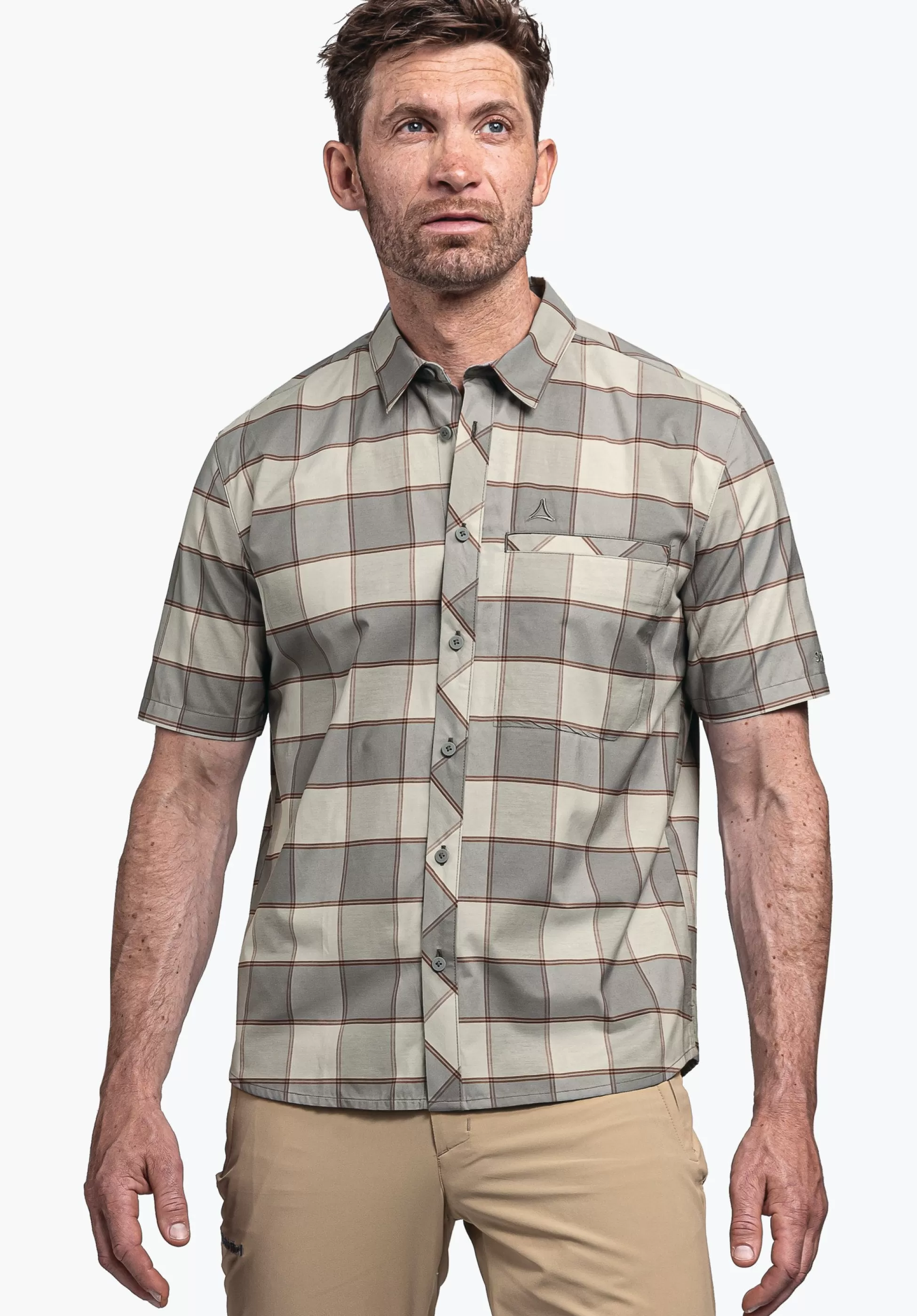 MEN SCHÖFFEL Trek & Hike<Light hiking shirt for summer orange