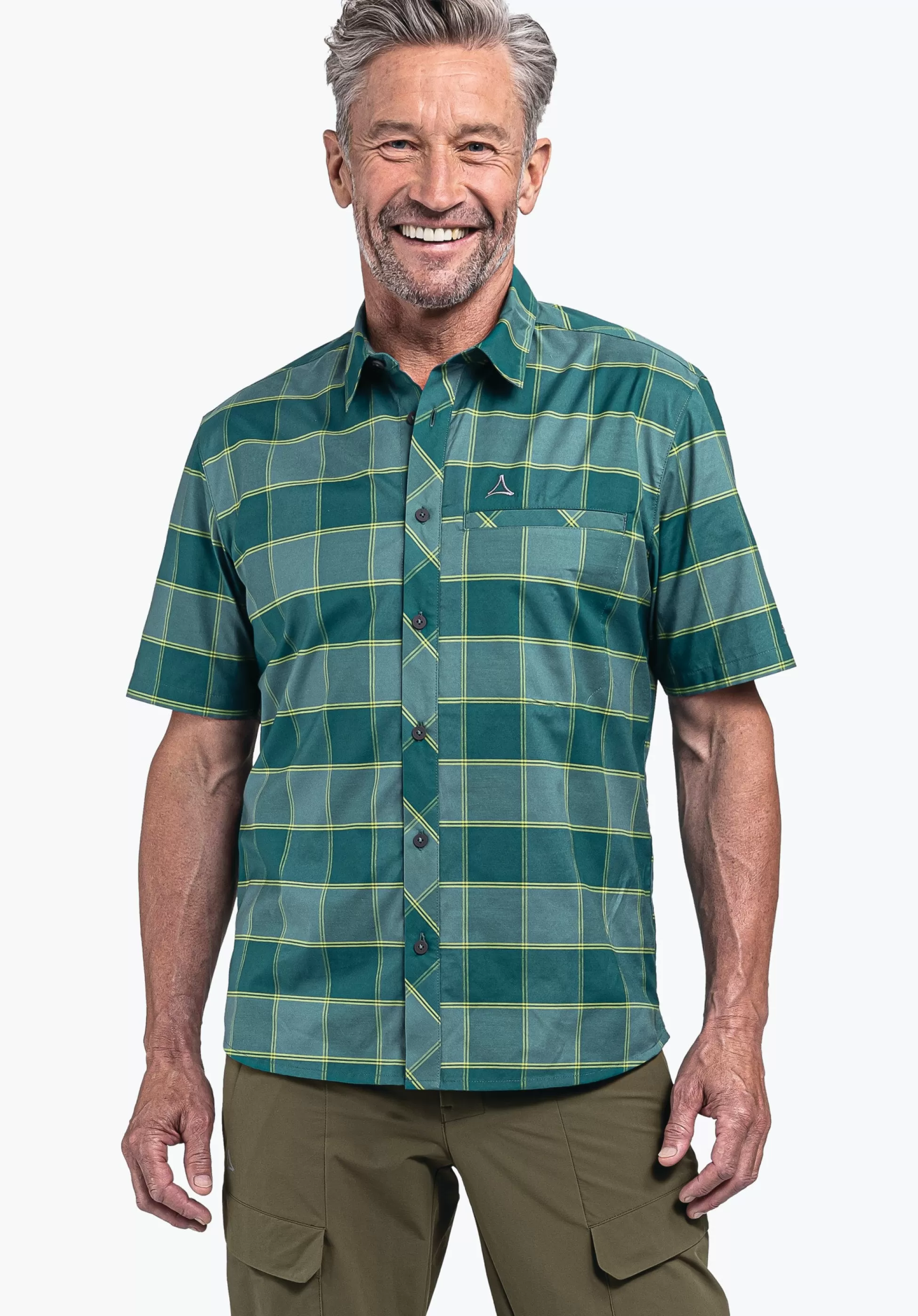 MEN SCHÖFFEL <Light hiking shirt for summer orange