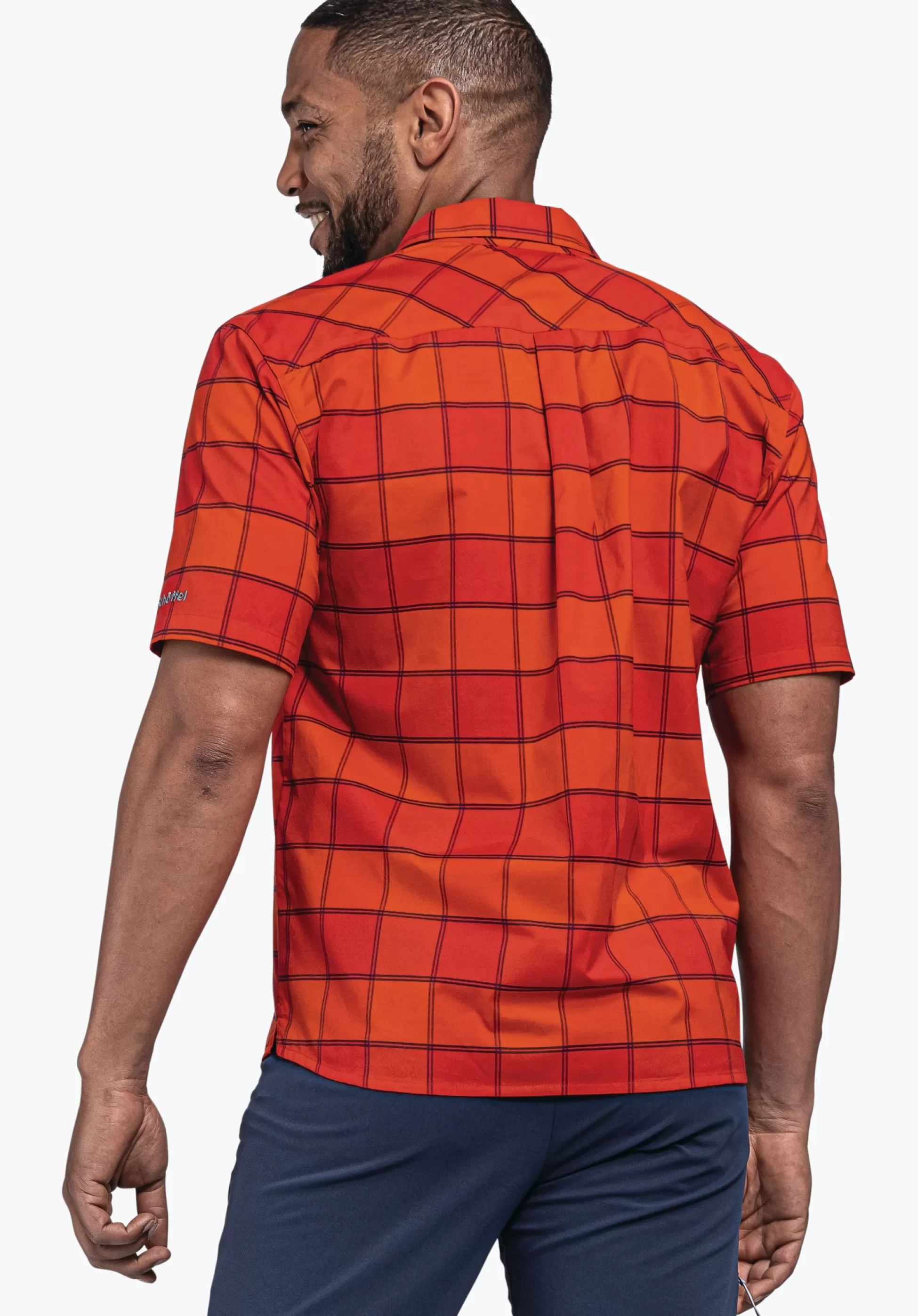 MEN SCHÖFFEL <Light hiking shirt for summer orange