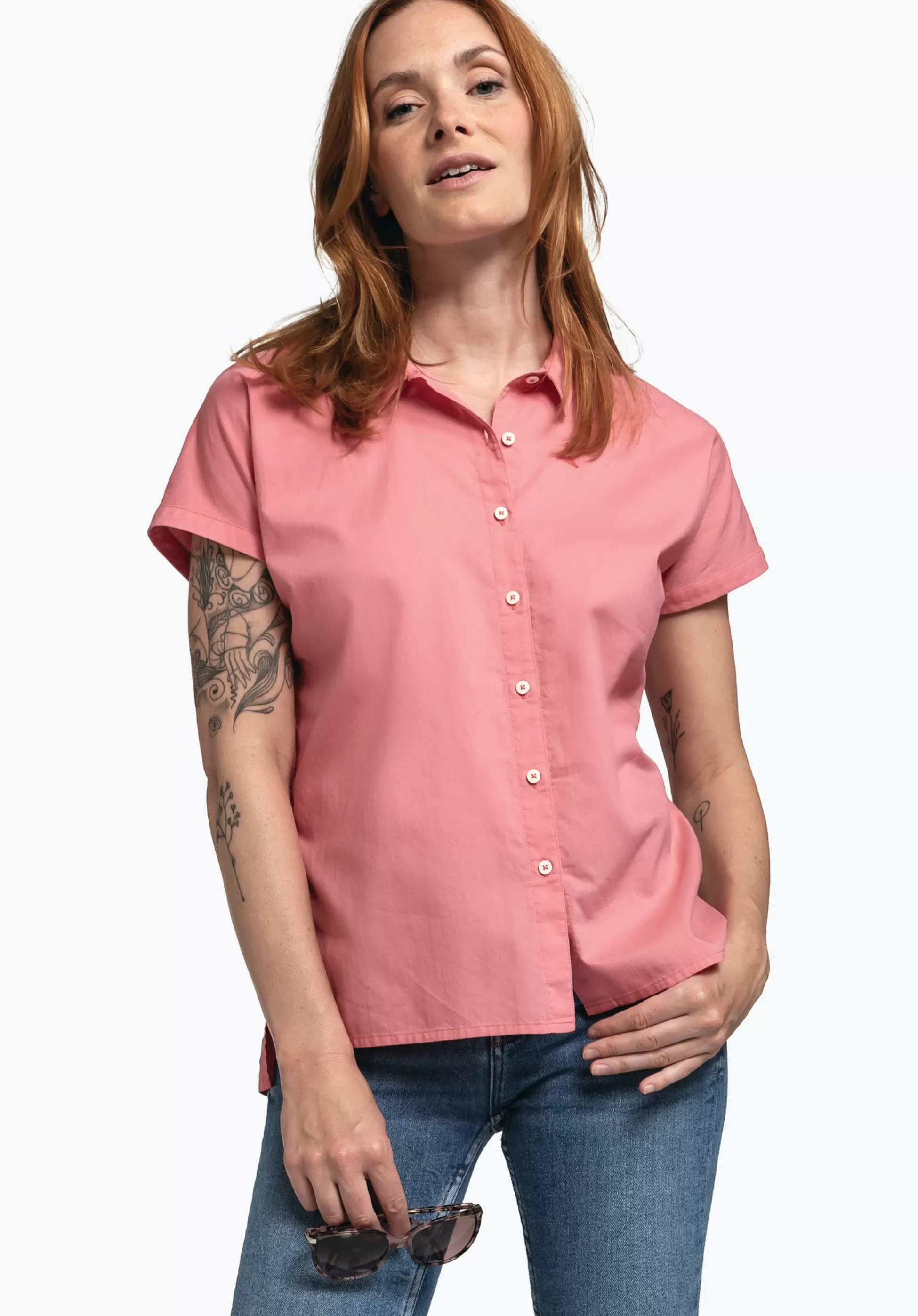 WOMEN SCHÖFFEL Travel/Leisure<Light modern summer blouse white