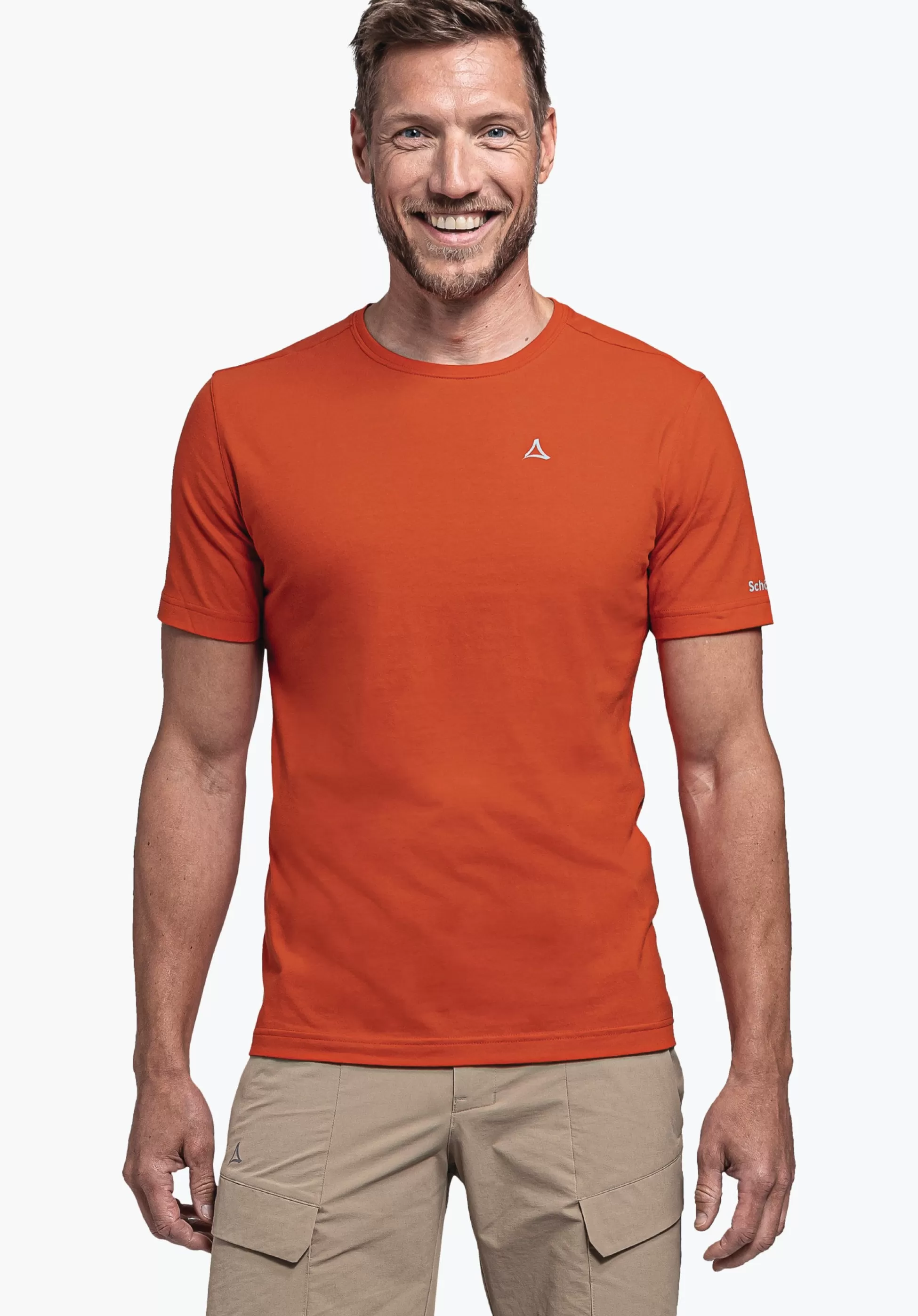 MEN SCHÖFFEL <Lightweight & quick drying t-shirt orange