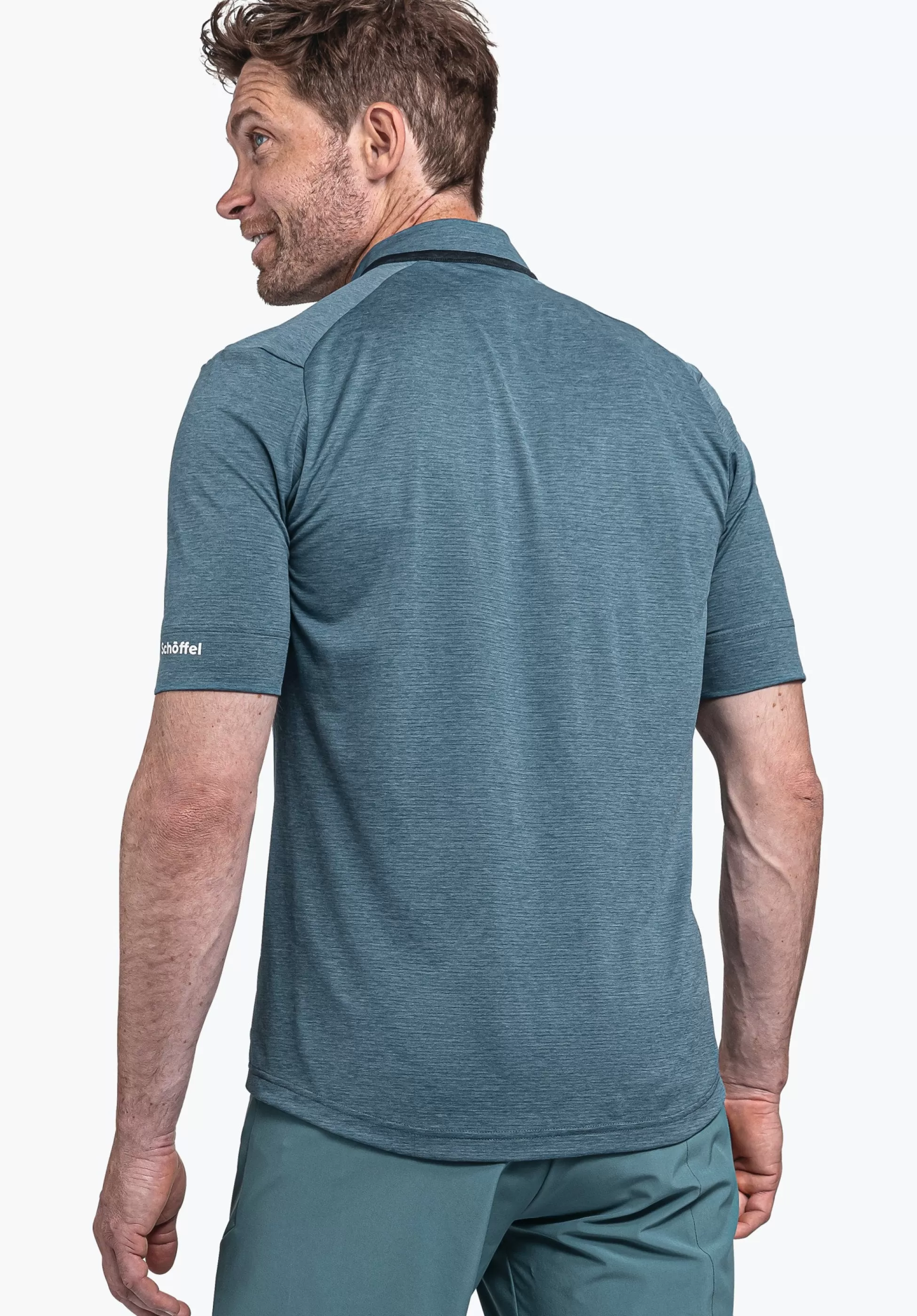 MEN SCHÖFFEL Bike<Lightweight bike shirt with half zip orange