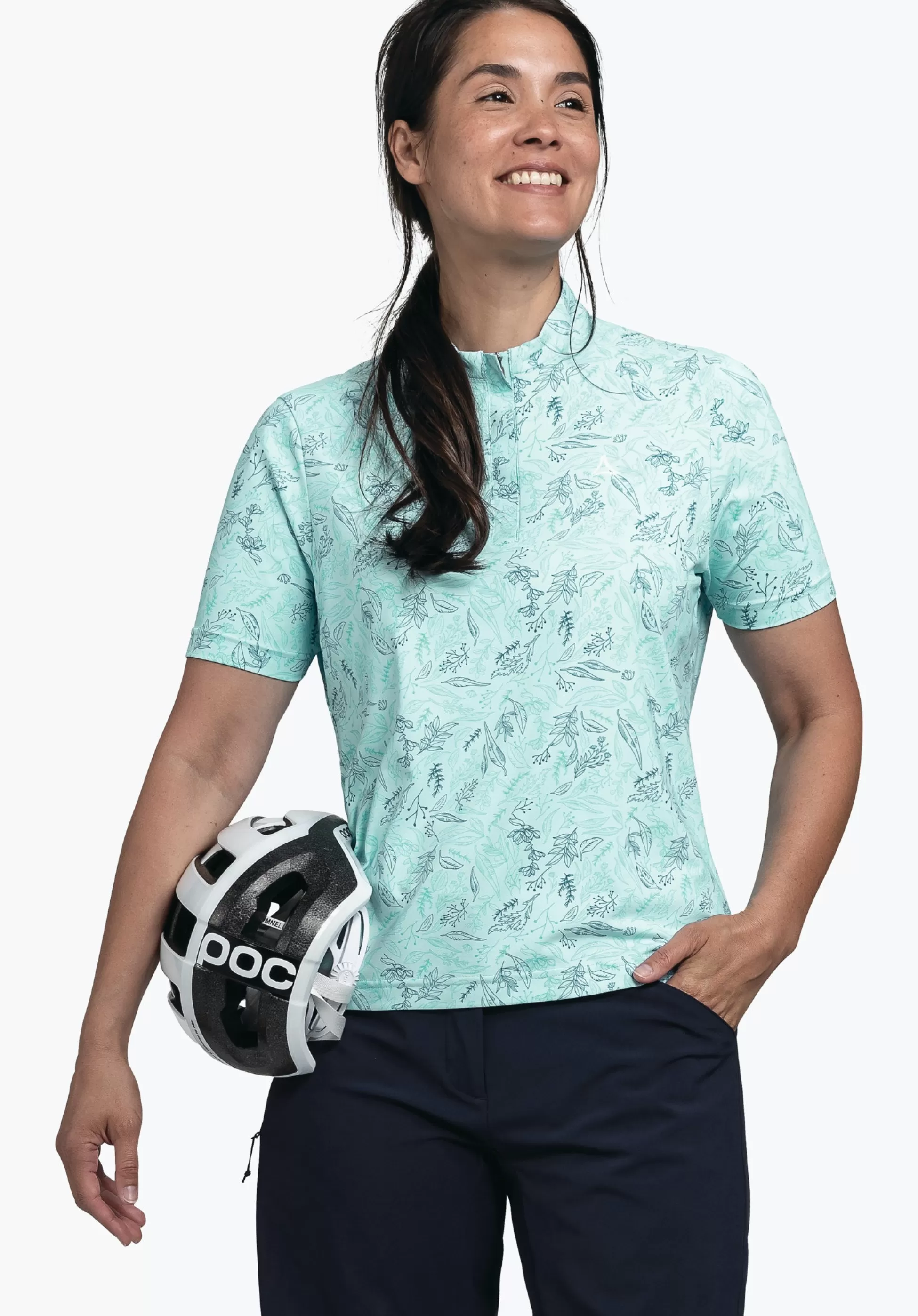 WOMEN SCHÖFFEL Bike<Lightweight bike shirt with half zip rosa