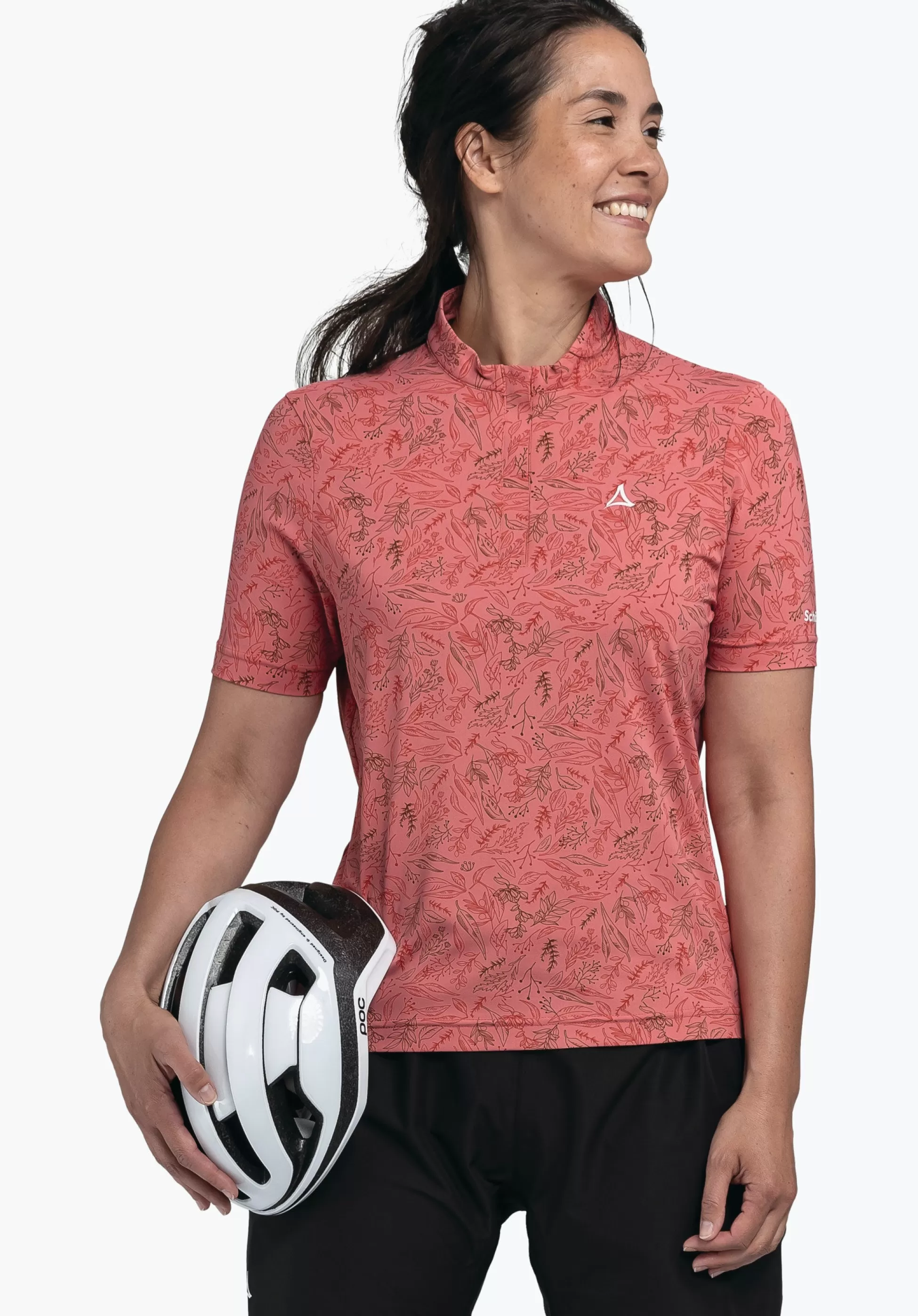 WOMEN SCHÖFFEL Bike<Lightweight bike shirt with half zip rosa