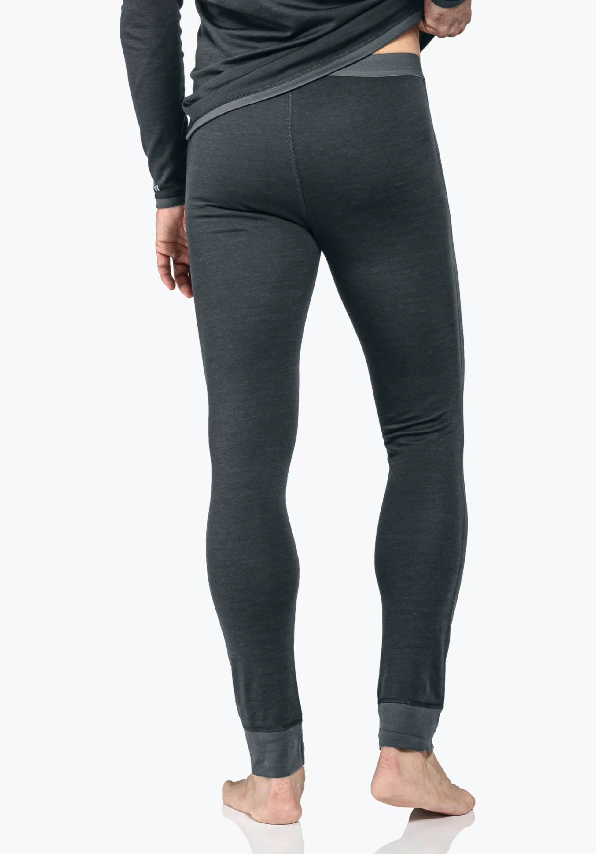 MEN SCHÖFFEL Skiing | Trek & Hike<Long underpants with soft merino wool blue