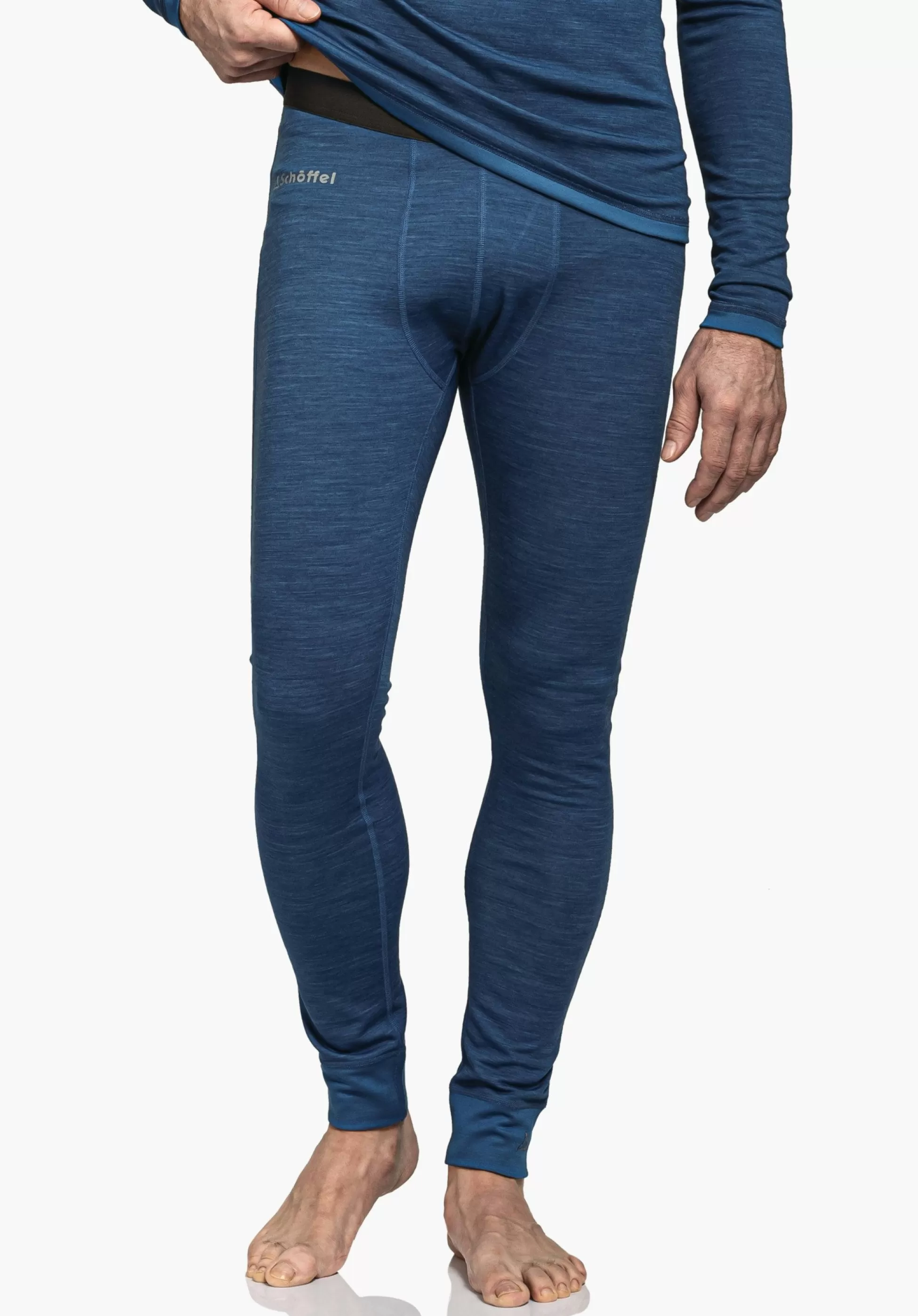 MEN SCHÖFFEL Trek & Hike | Skiing<Long underpants with soft merino wool blue