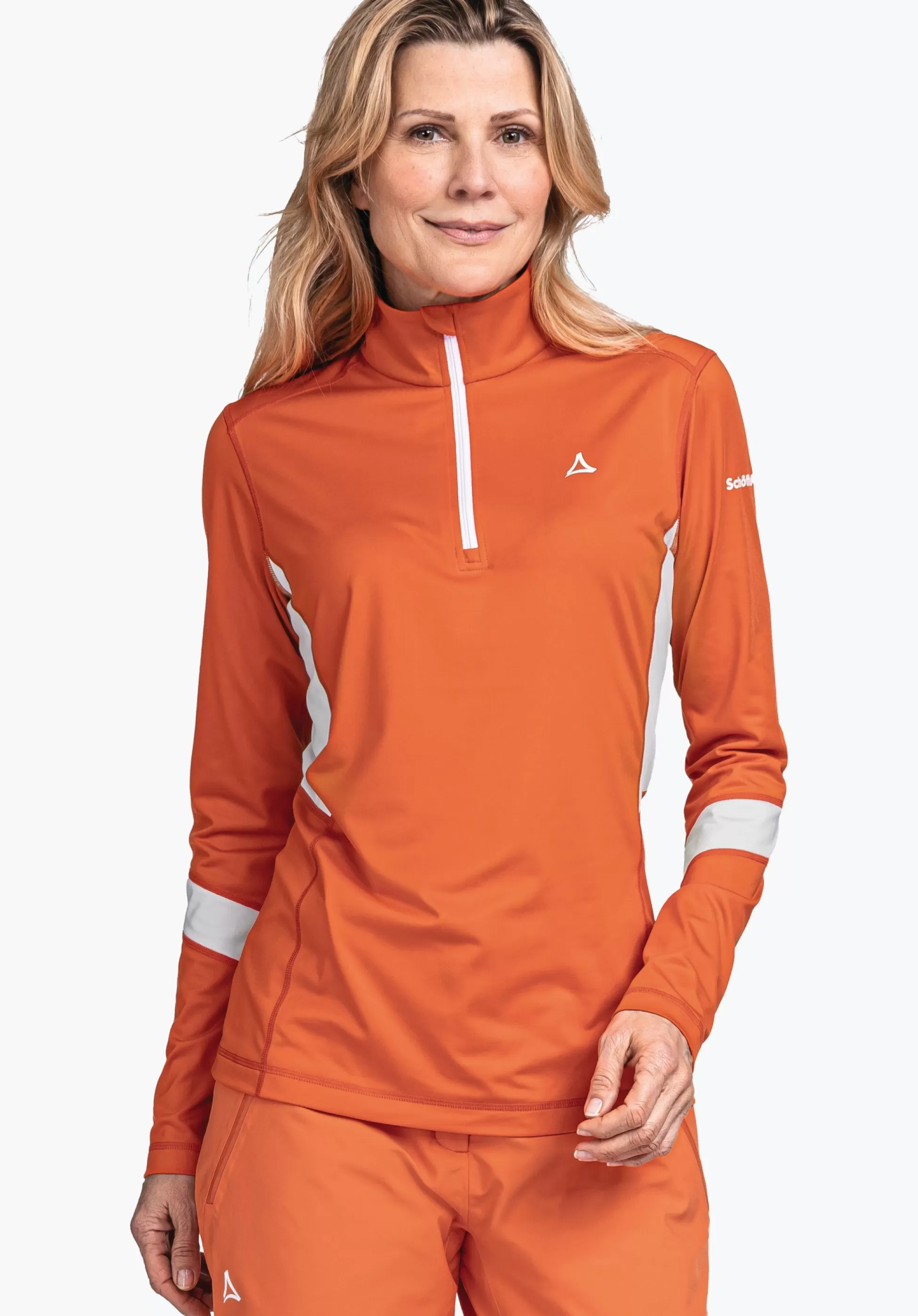WOMEN SCHÖFFEL Skiing<Longsleeve made of recycled material red