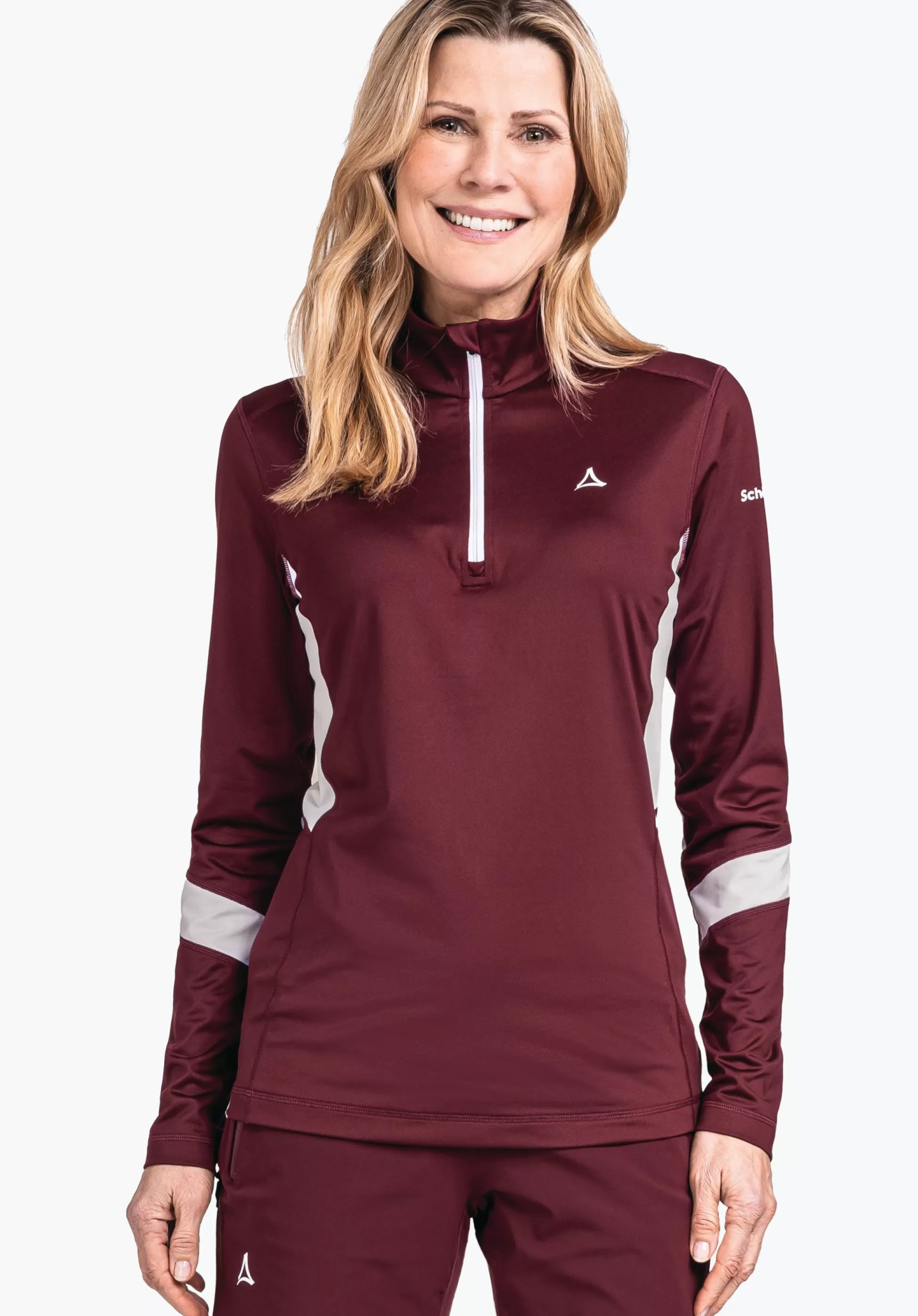 WOMEN SCHÖFFEL Skiing<Longsleeve made of recycled material red