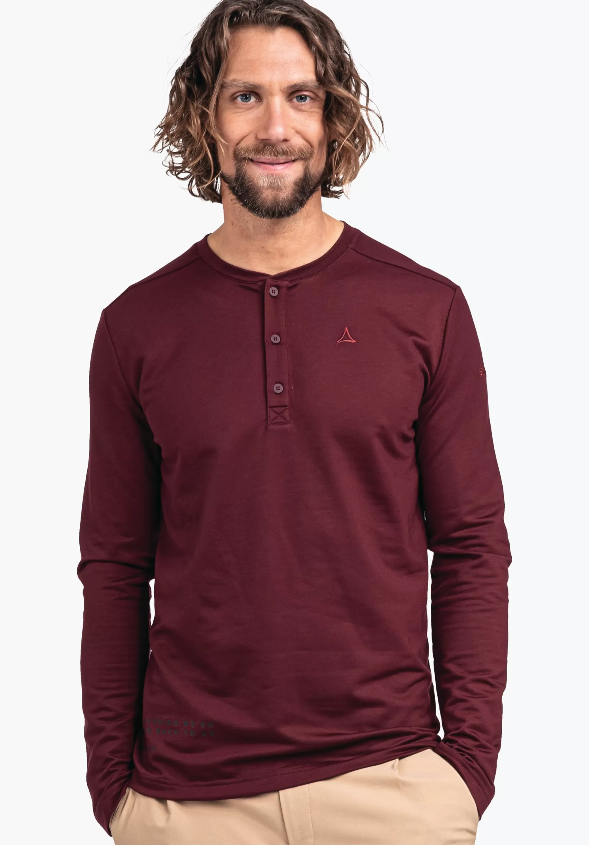 MEN SCHÖFFEL Travel/Leisure<Longsleeve with highest wearing comfort red