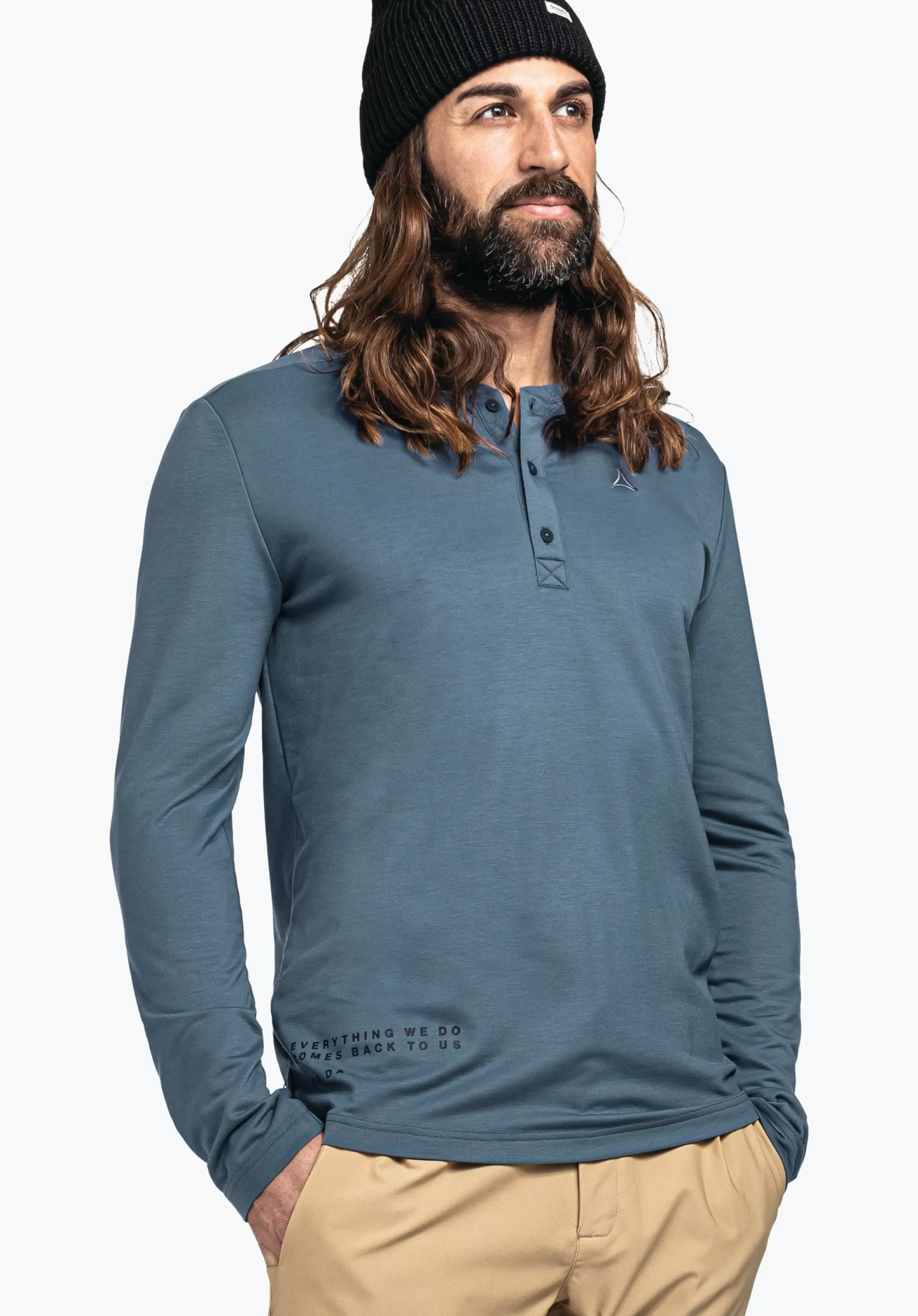 MEN SCHÖFFEL Travel/Leisure<Longsleeve with highest wearing comfort red