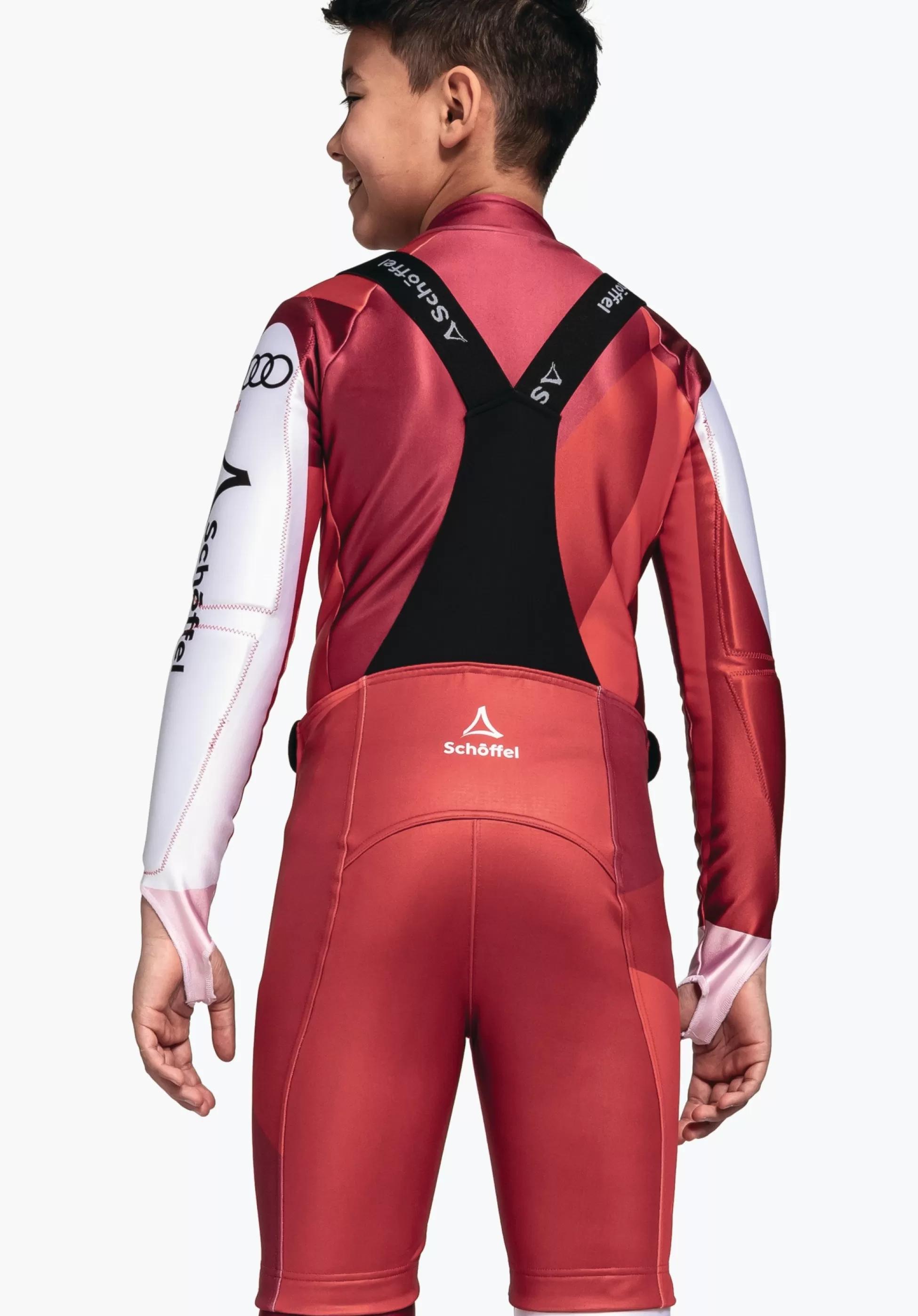CHILDREN SCHÖFFEL Ski<Overshirt racing pants for kids in ÖSV look red