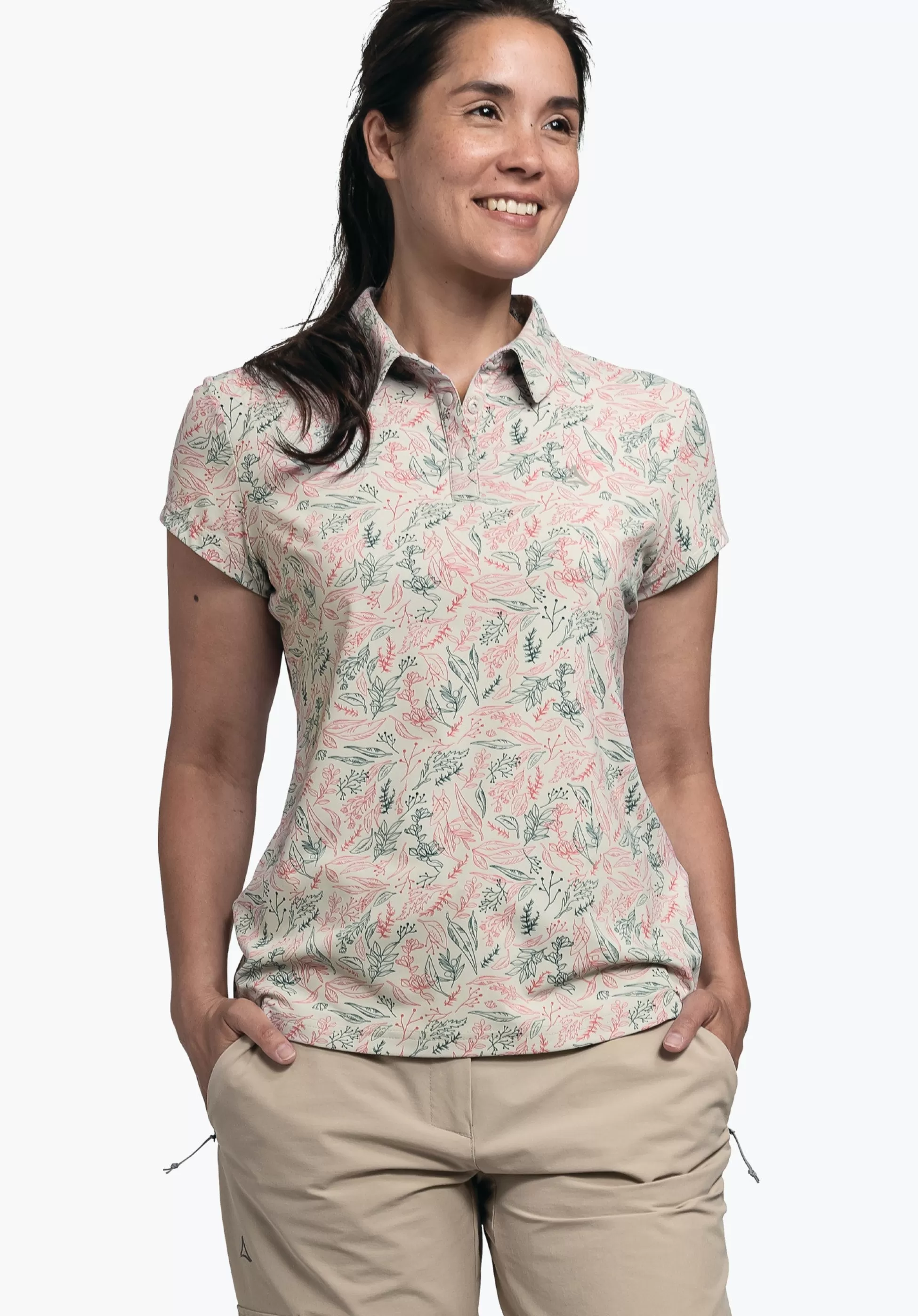 WOMEN SCHÖFFEL <Polo shirt with high freedom of movement rosa