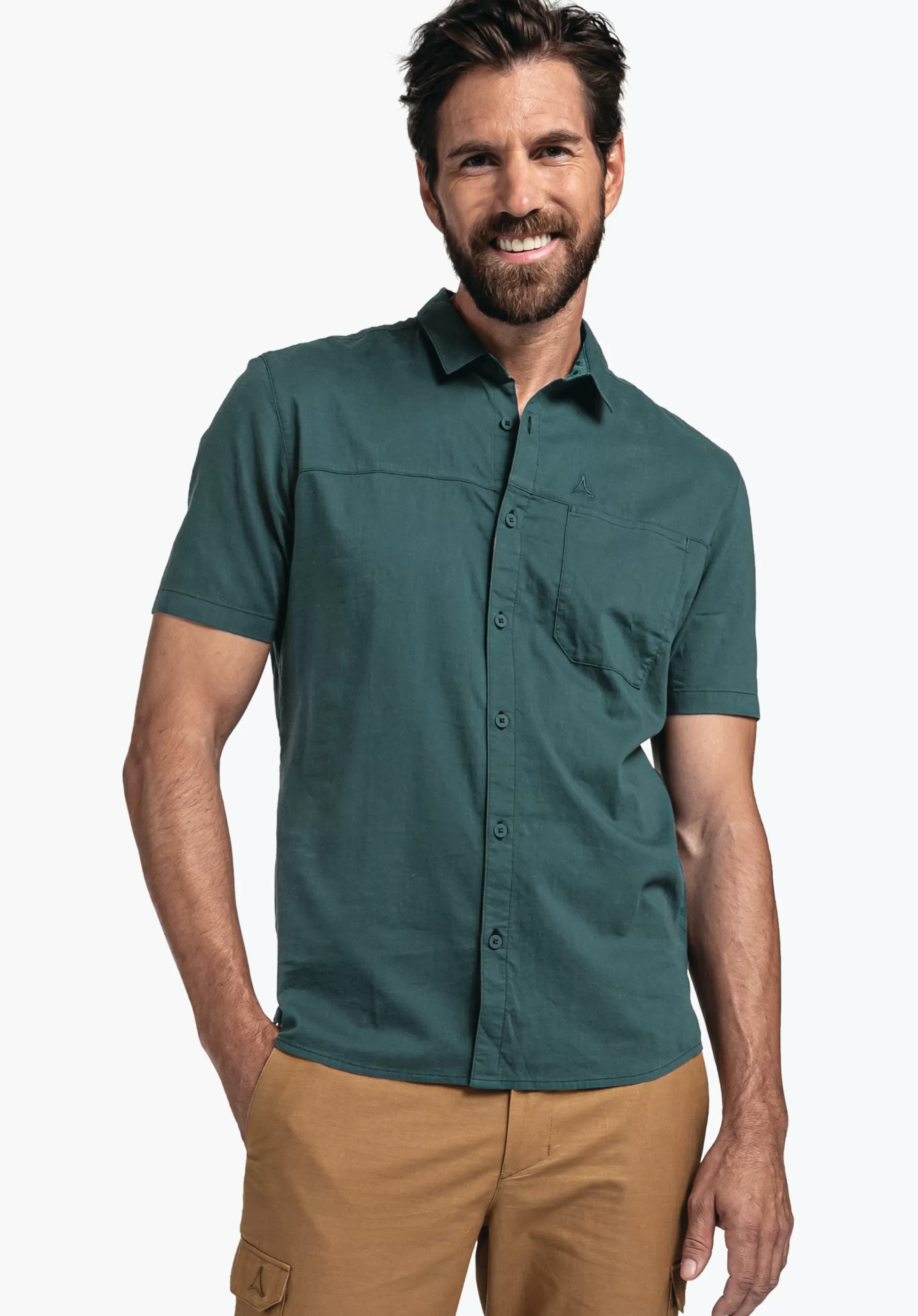 MEN SCHÖFFEL Travel/Leisure<Quick drying casual shirt grün