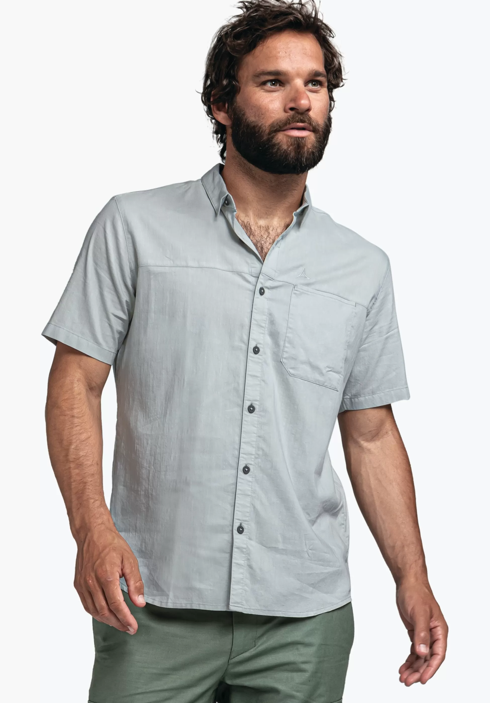 MEN SCHÖFFEL Travel/Leisure<Quick drying casual shirt grün
