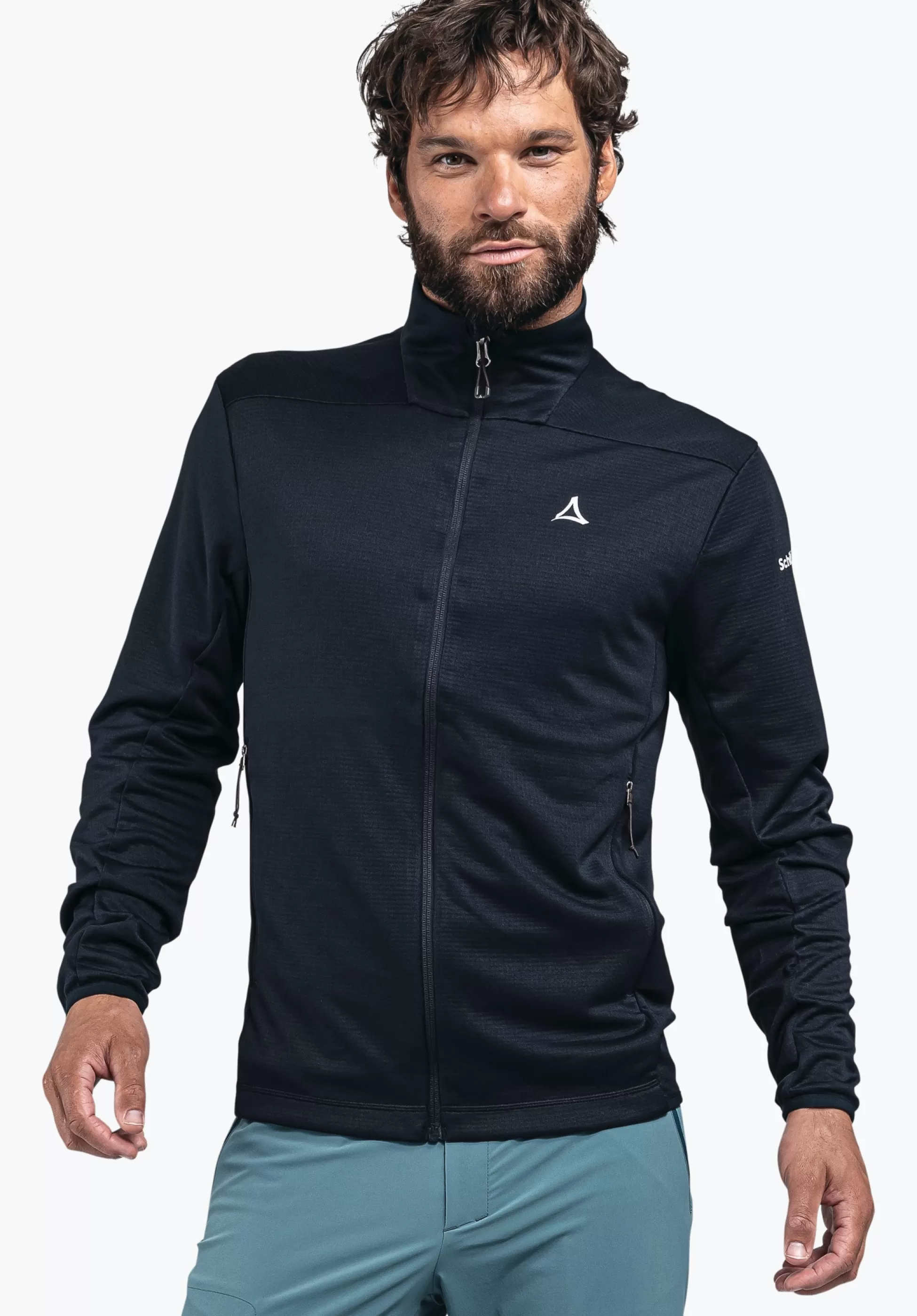 MEN SCHÖFFEL <Quick drying hiking fleece jacket grün