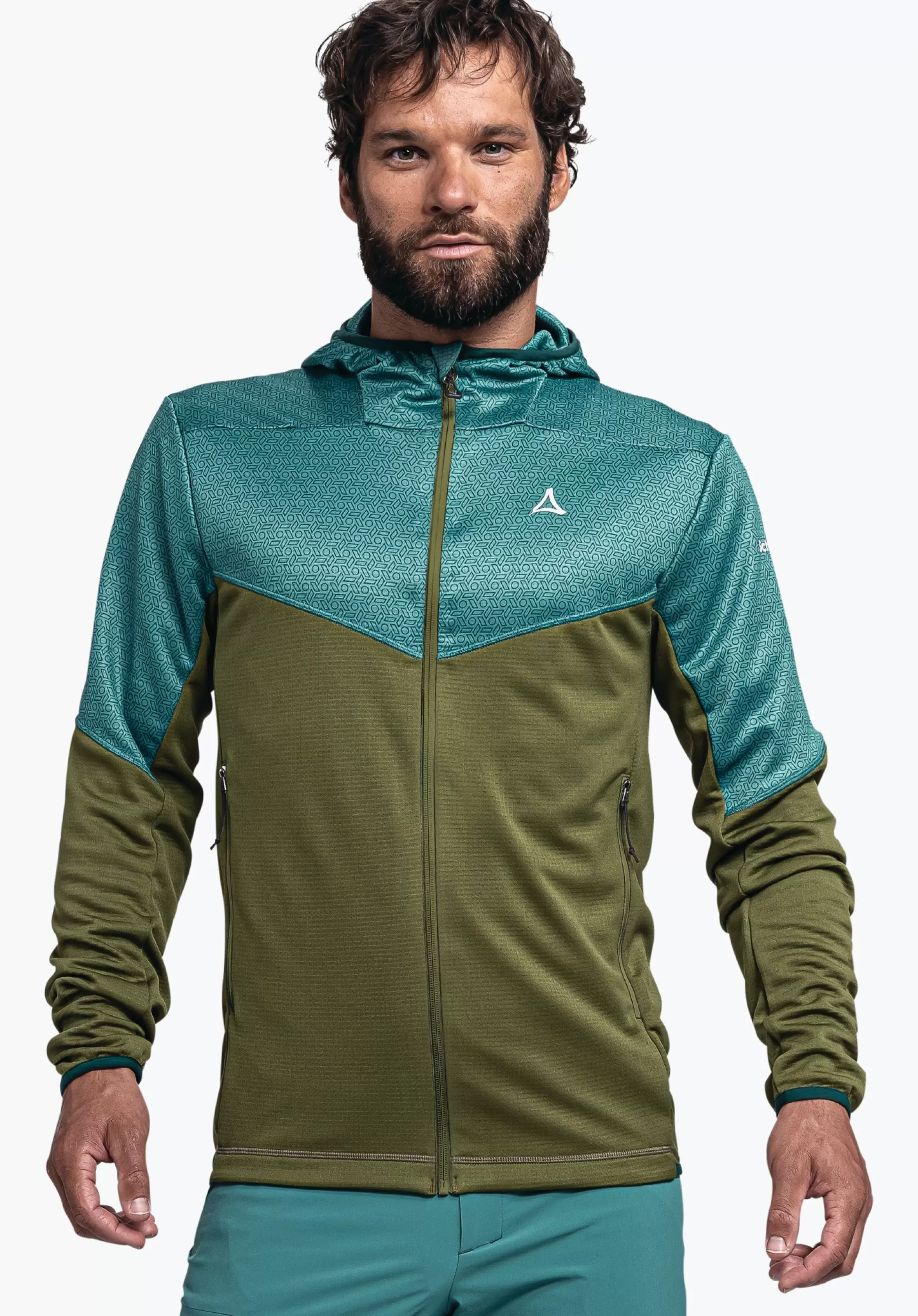 MEN SCHÖFFEL <Quick drying hoody for the mountains orange