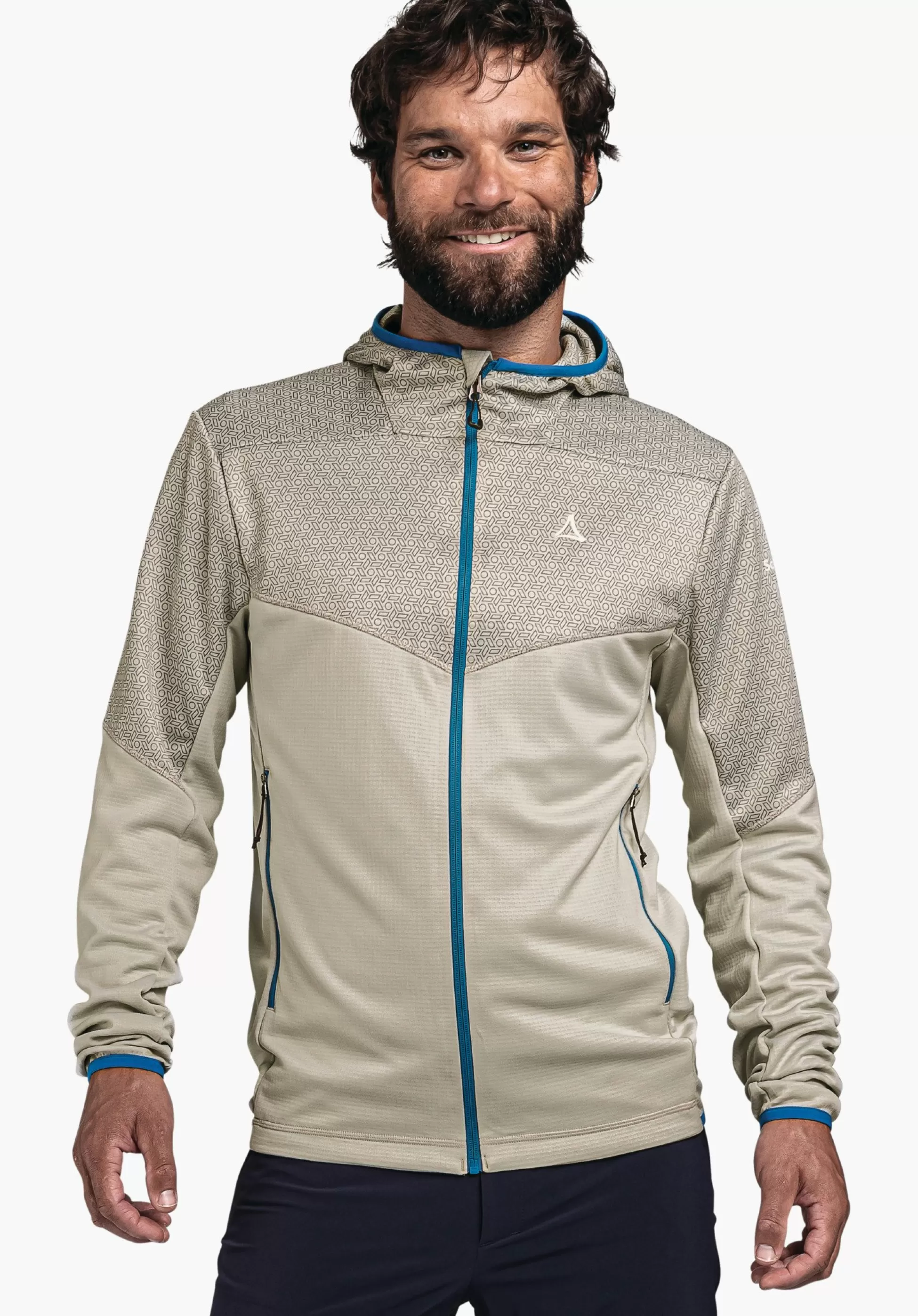 MEN SCHÖFFEL <Quick drying hoody for the mountains orange