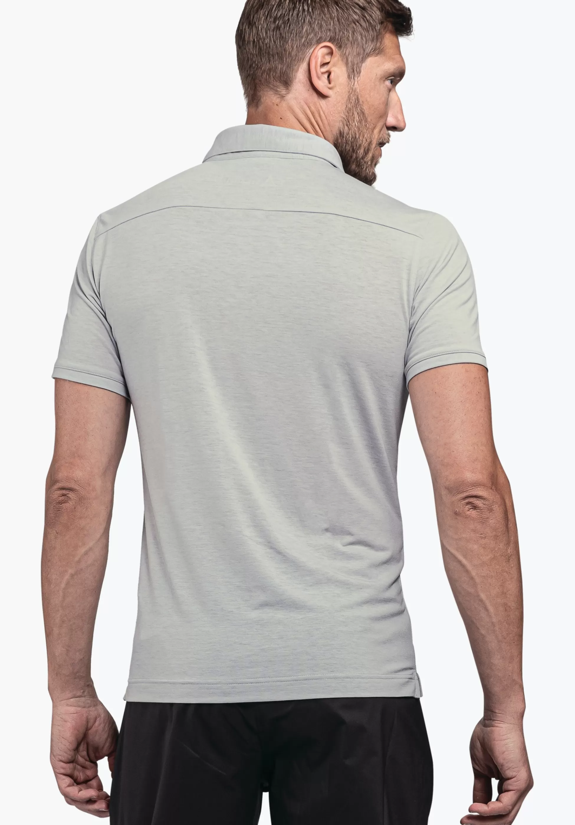 MEN SCHÖFFEL <Quick drying polo shirt orange
