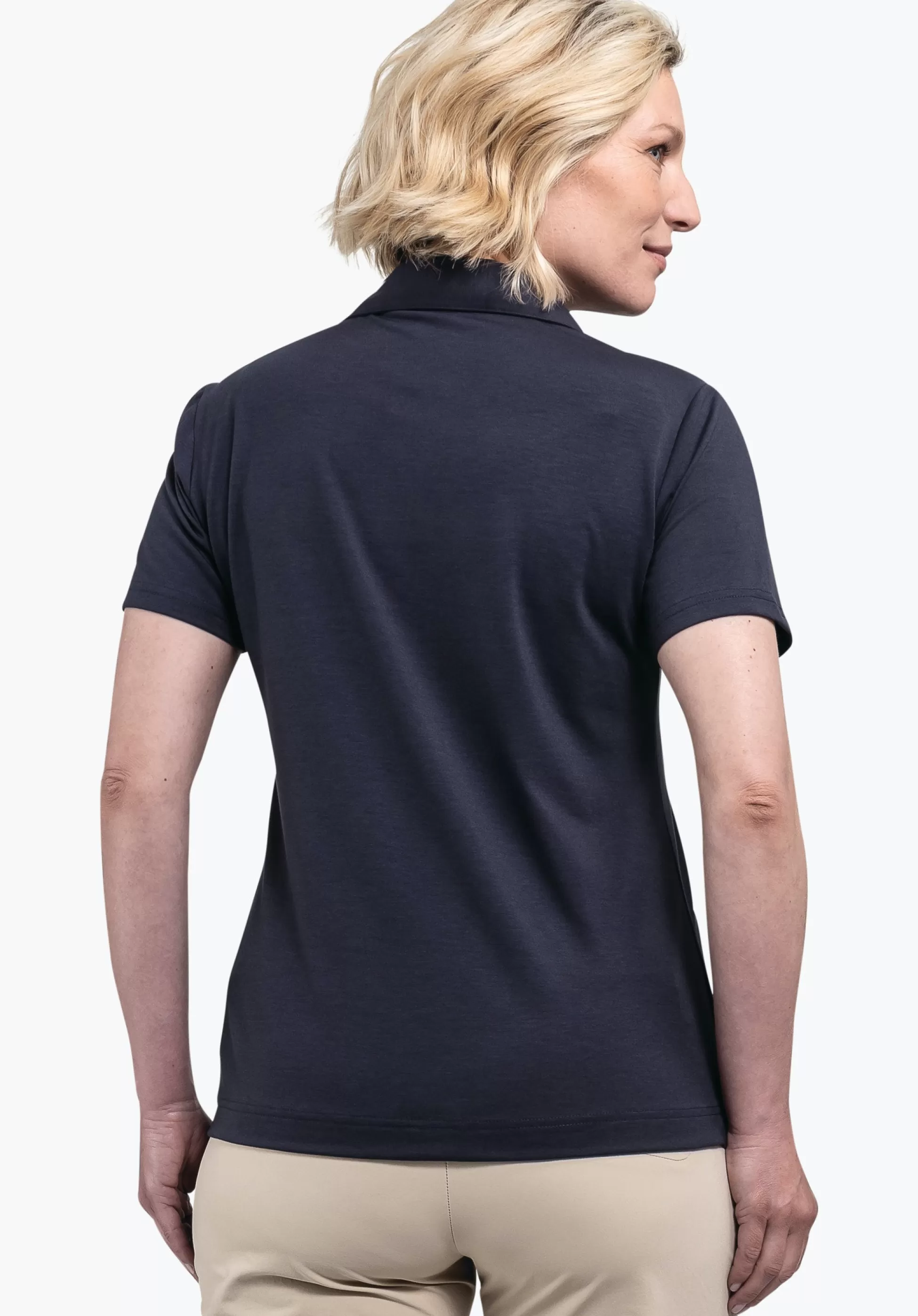 WOMEN SCHÖFFEL <Quick drying polo shirt weiß