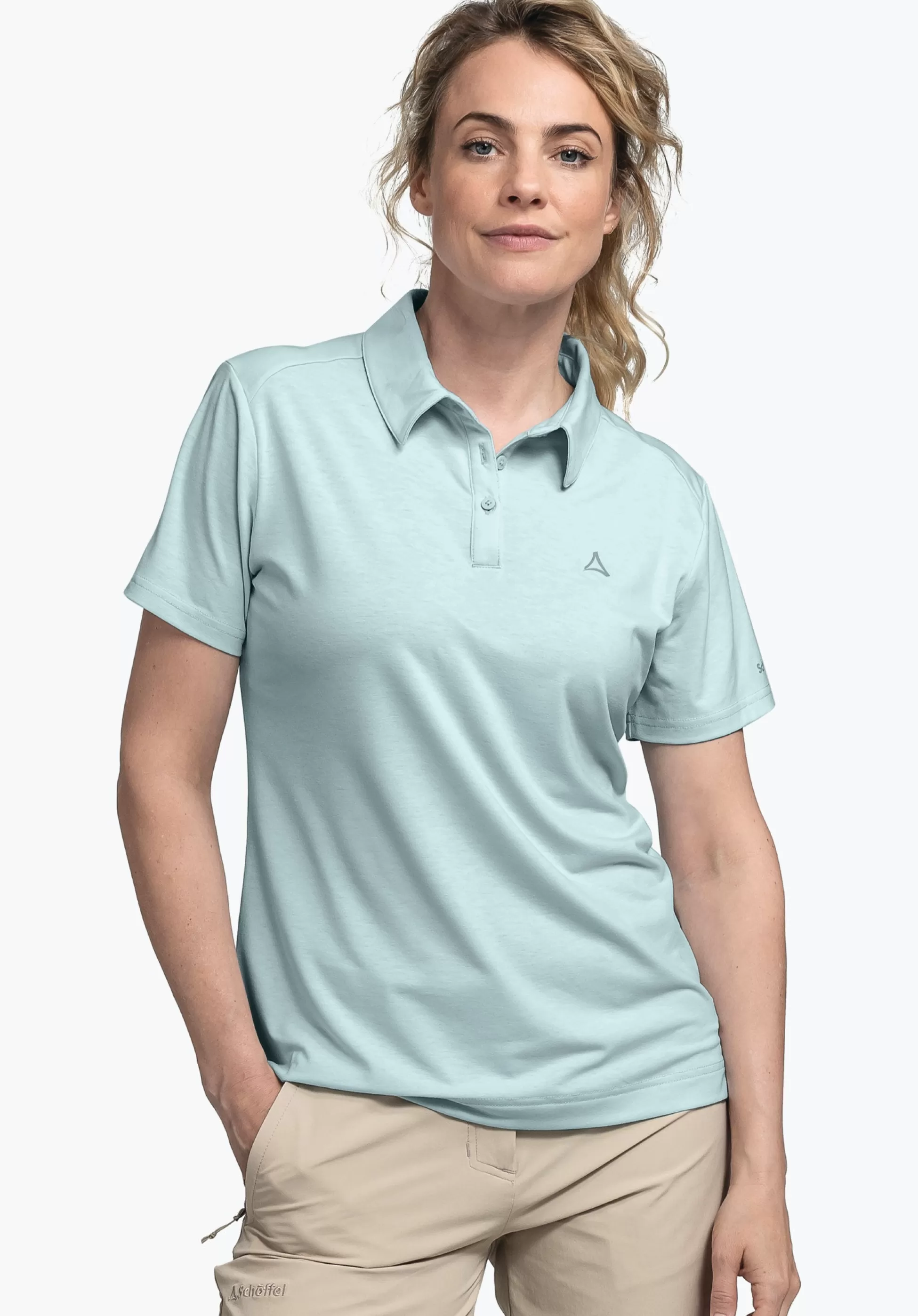 WOMEN SCHÖFFEL <Quick drying polo shirt weiß