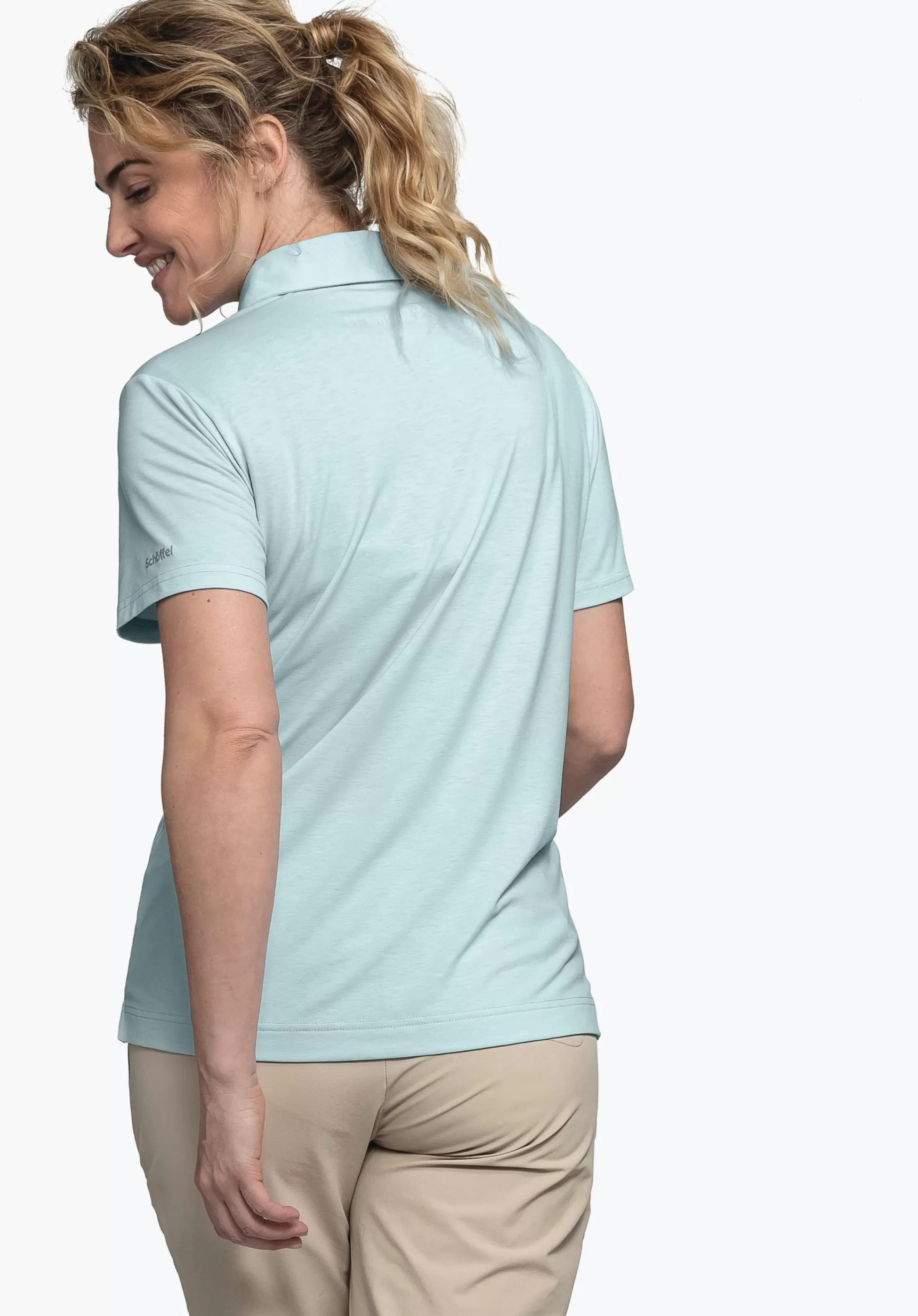 WOMEN SCHÖFFEL <Quick drying polo shirt weiß