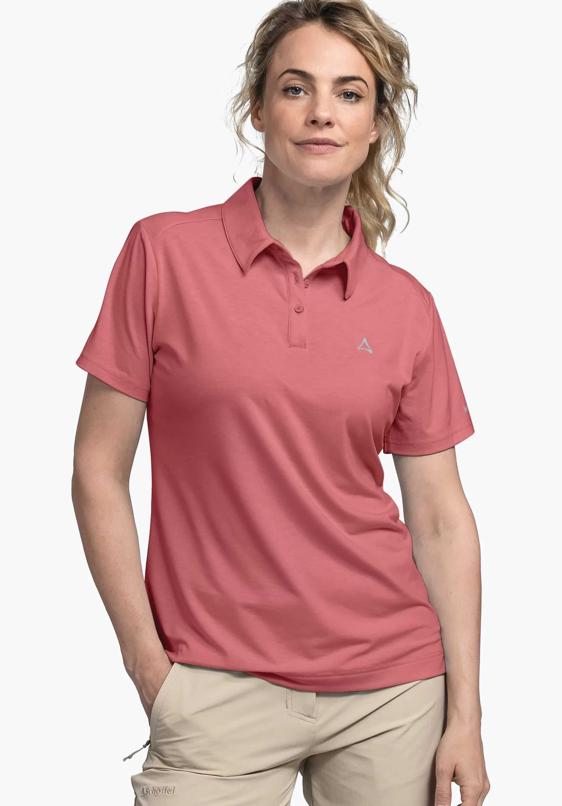 WOMEN SCHÖFFEL <Quick drying polo shirt weiß