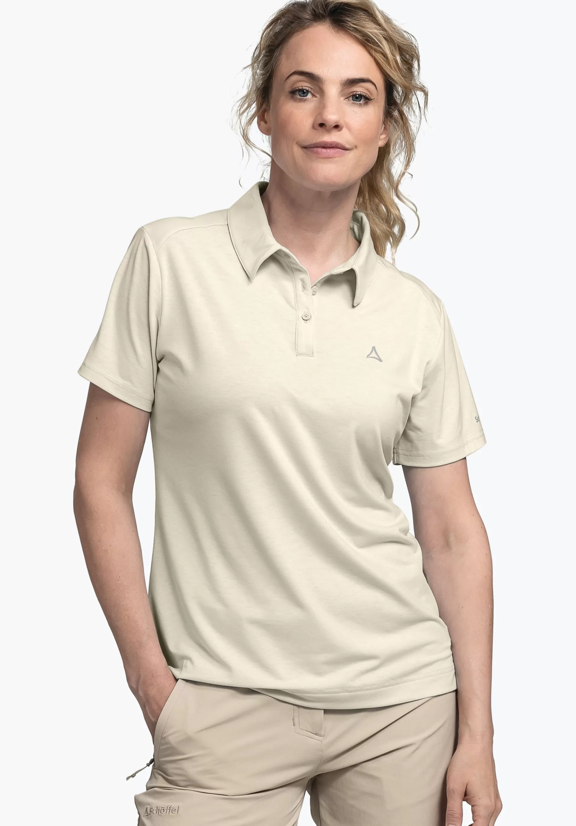 WOMEN SCHÖFFEL <Quick drying polo shirt weiß
