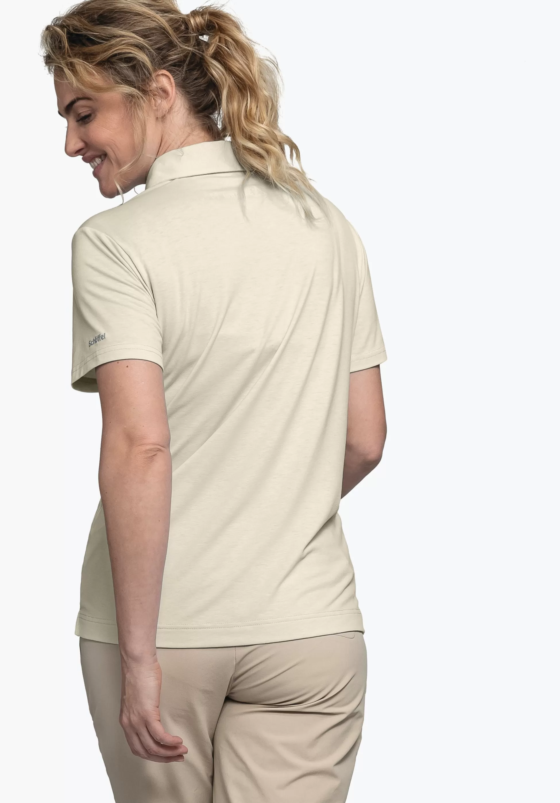 WOMEN SCHÖFFEL <Quick drying polo shirt weiß
