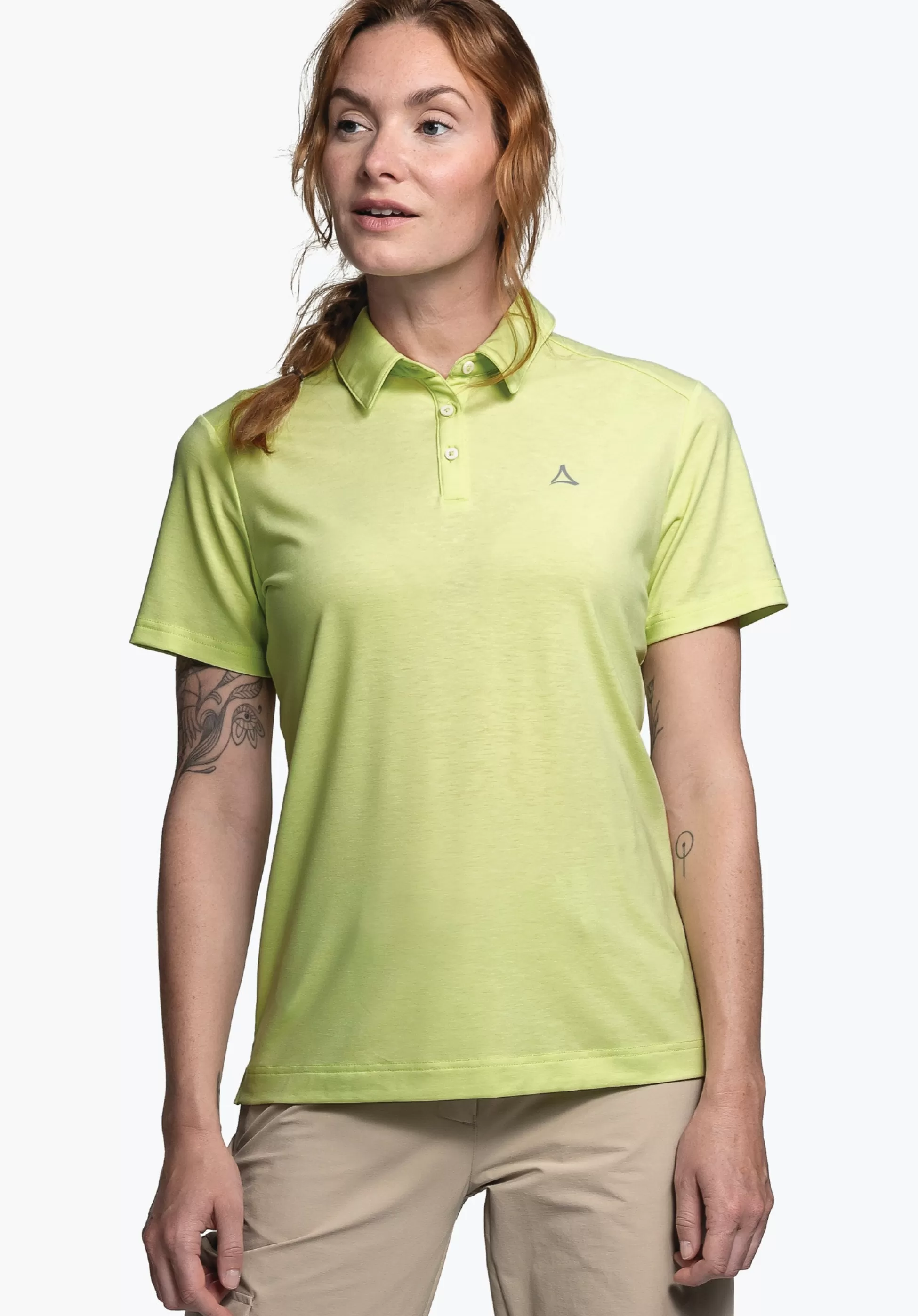 WOMEN SCHÖFFEL <Quick drying polo shirt weiß