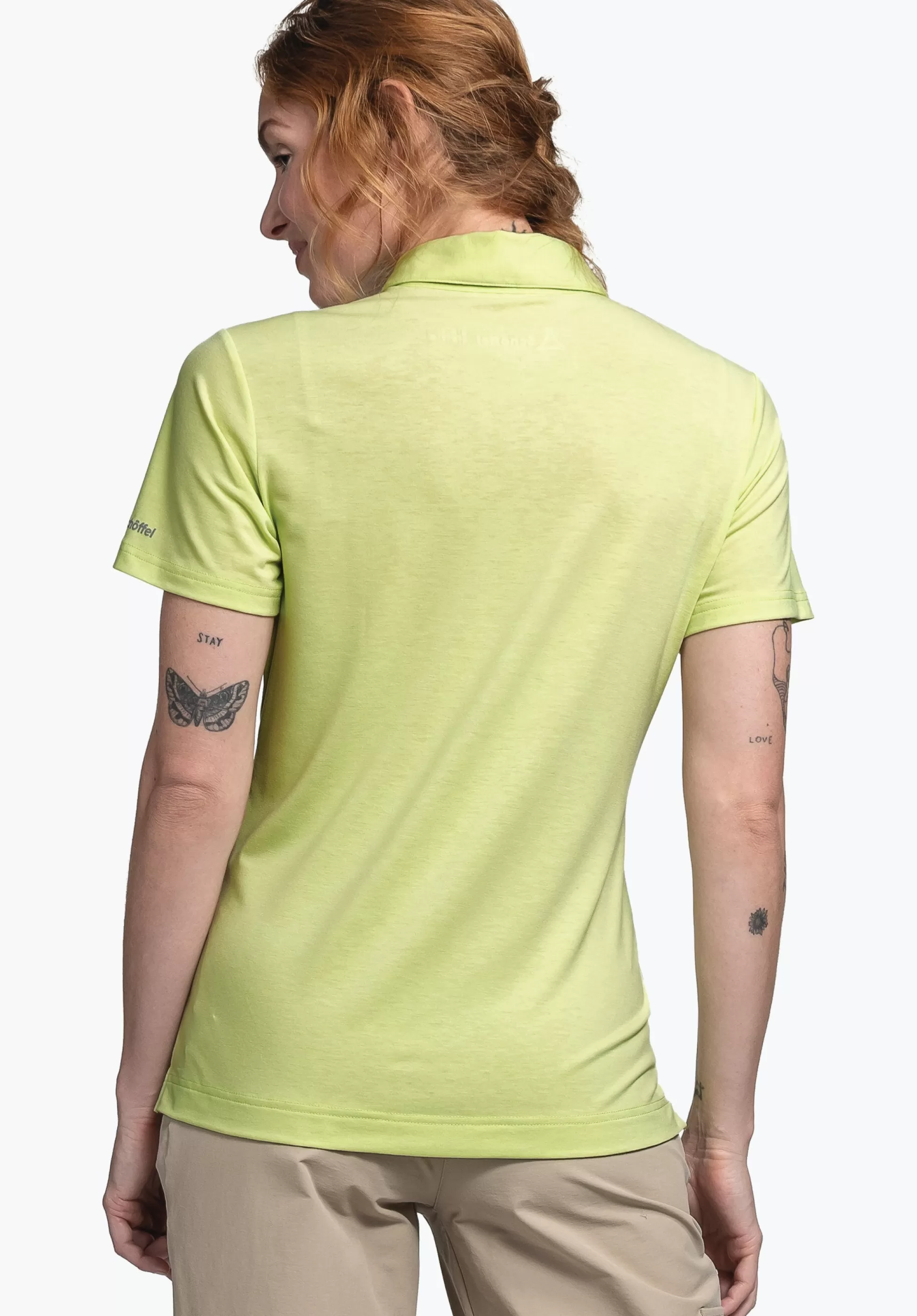 WOMEN SCHÖFFEL <Quick drying polo shirt weiß
