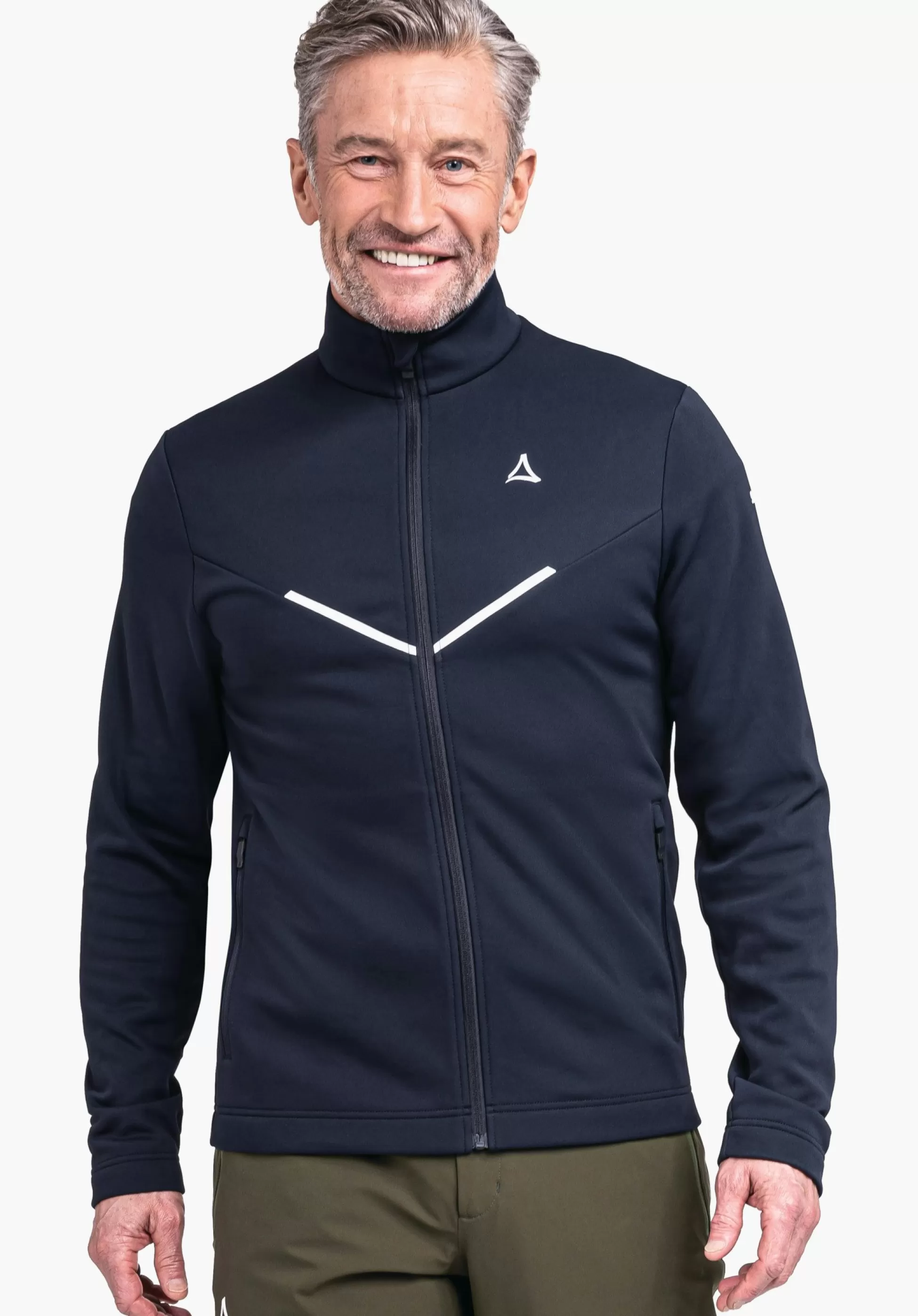 MEN SCHÖFFEL Skiing<Recycled and comfortable fleece jacket blue