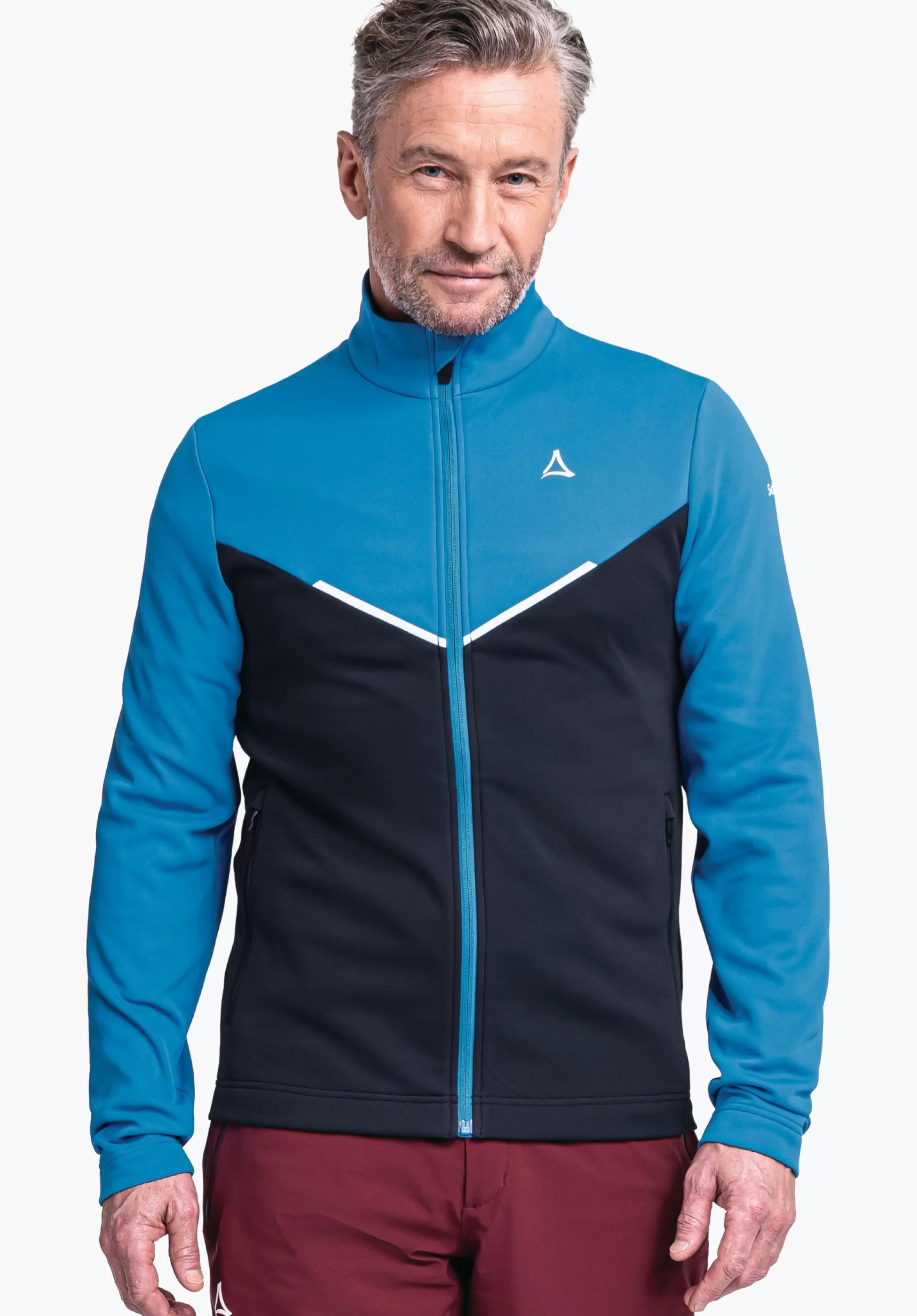 MEN SCHÖFFEL Skiing<Recycled and comfortable fleece jacket blue