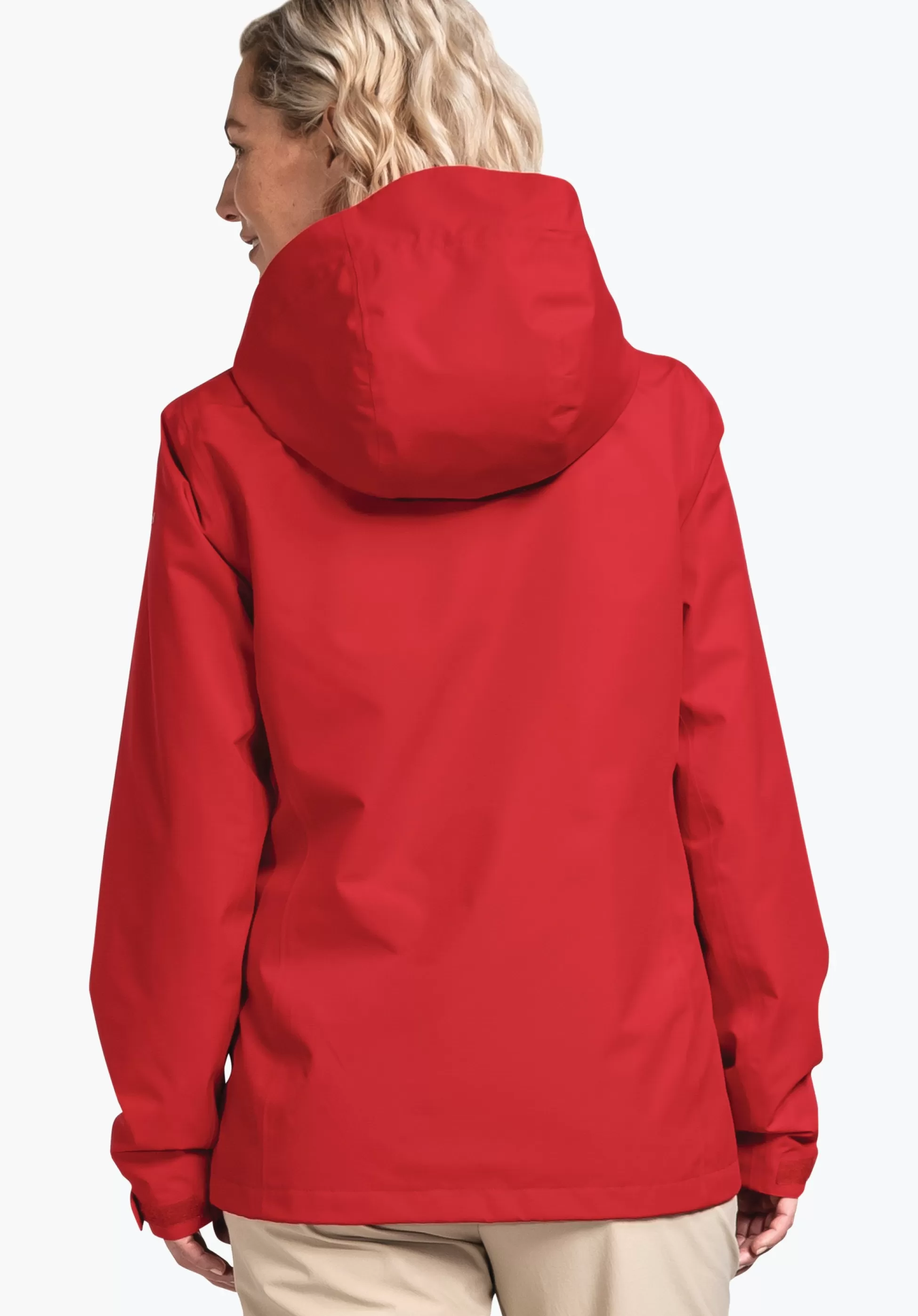 WOMEN SCHÖFFEL Trek & Hike | Outdoor Jackets<Robust, wind- and waterproof rain jacket red