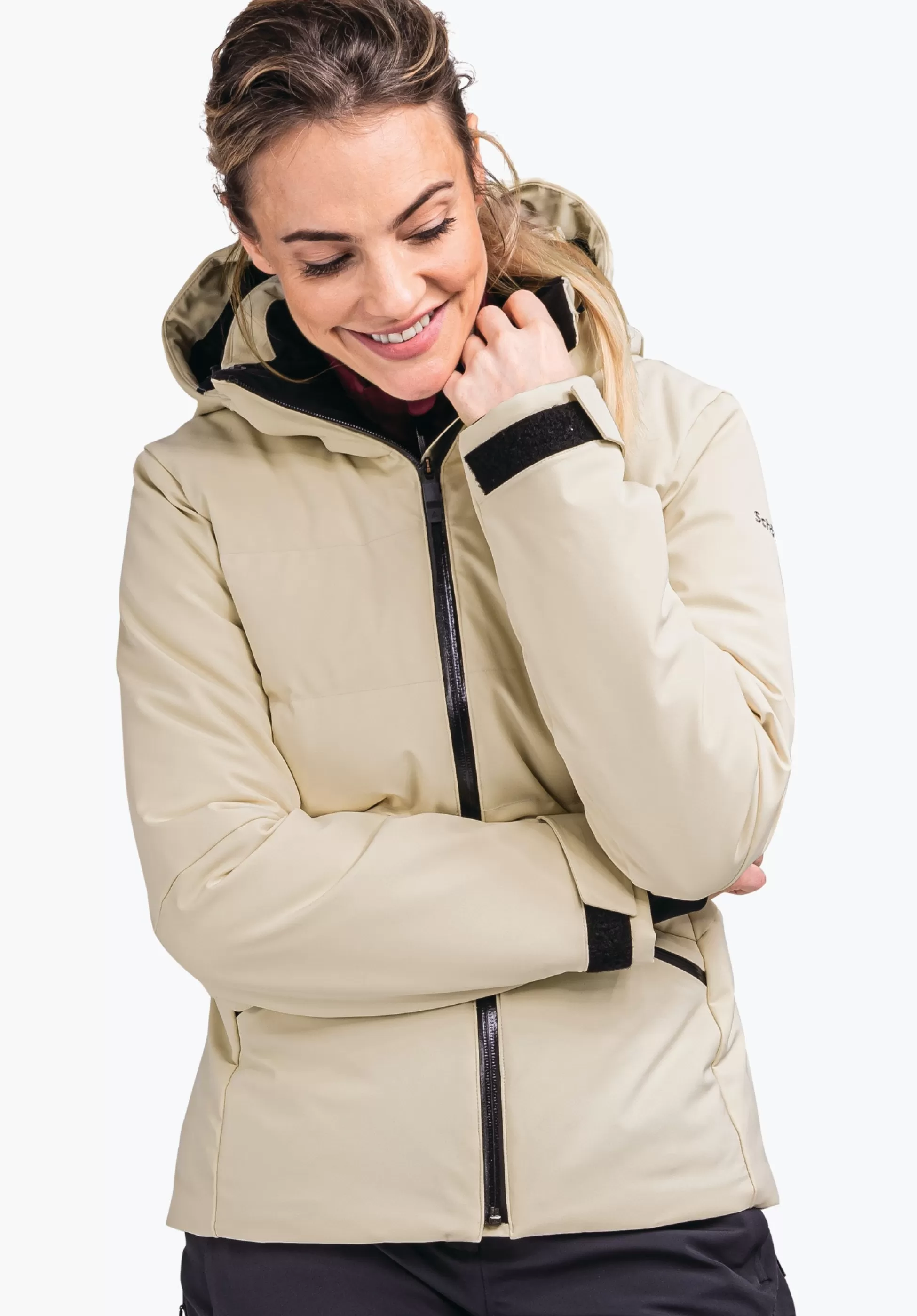 WOMEN SCHÖFFEL Skiing<Ski down jacket with recycled padding beige