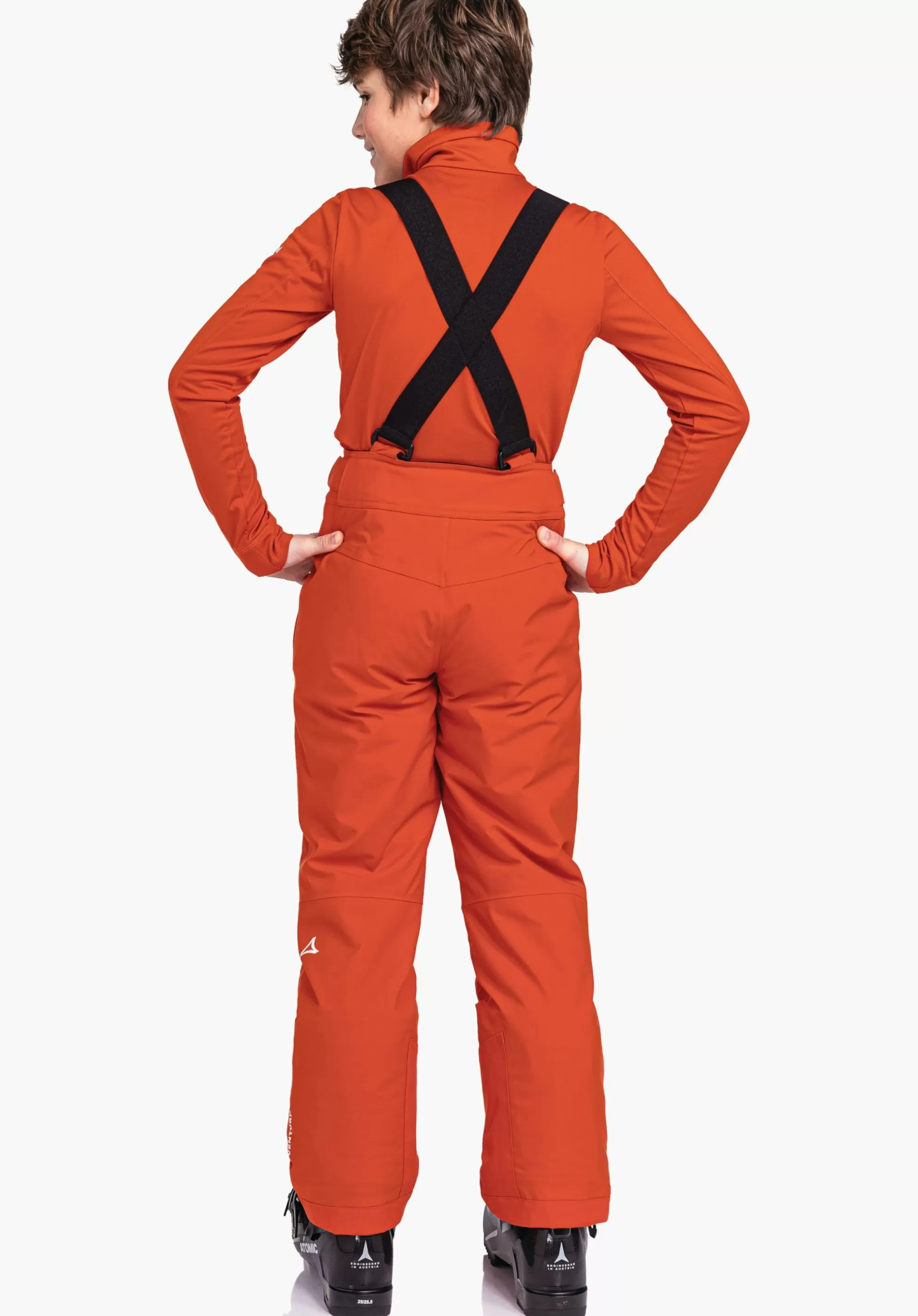 CHILDREN SCHÖFFEL Ski<Ski pants with adjustable braces orange