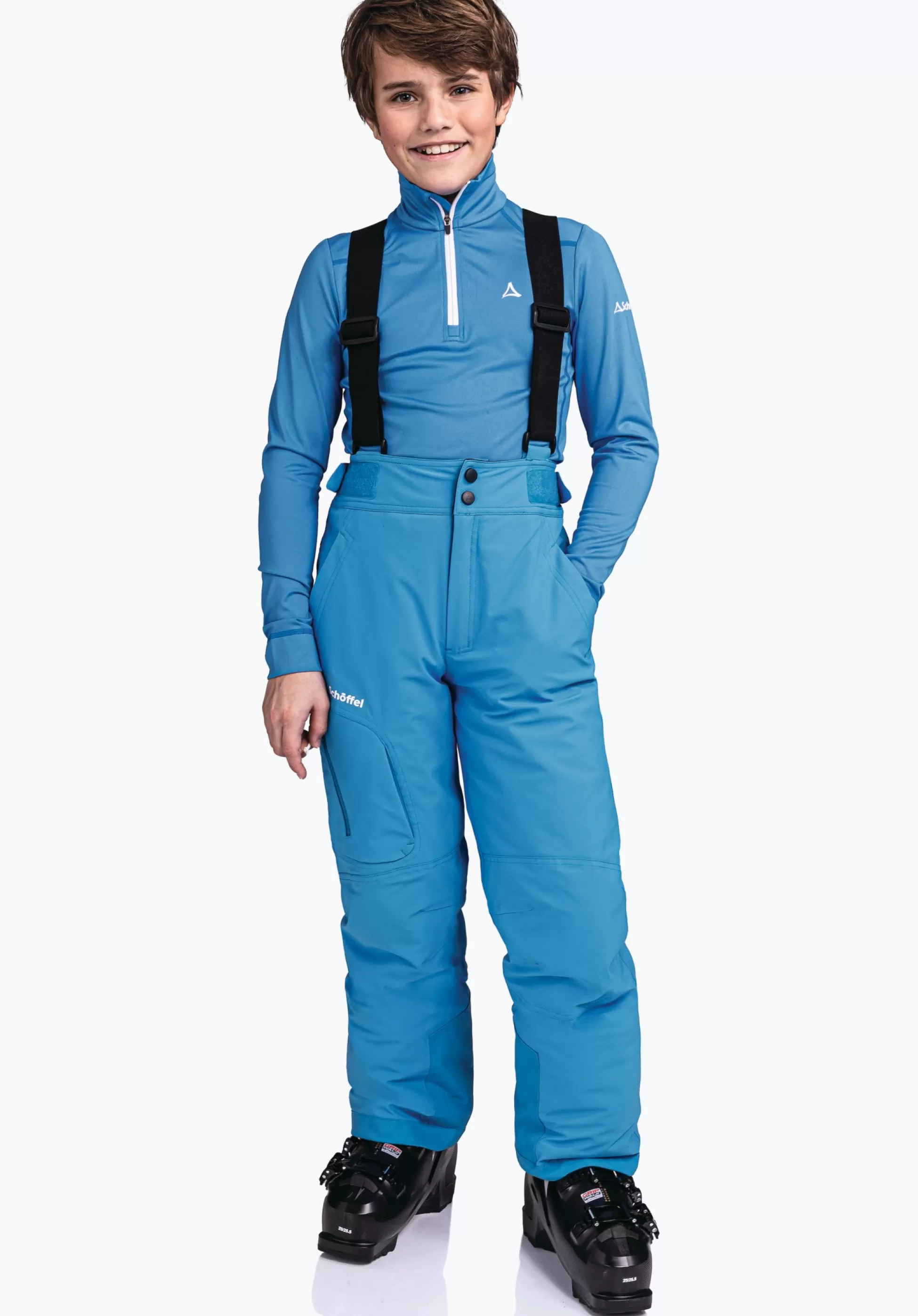 CHILDREN SCHÖFFEL Ski<Ski pants with adjustable braces orange