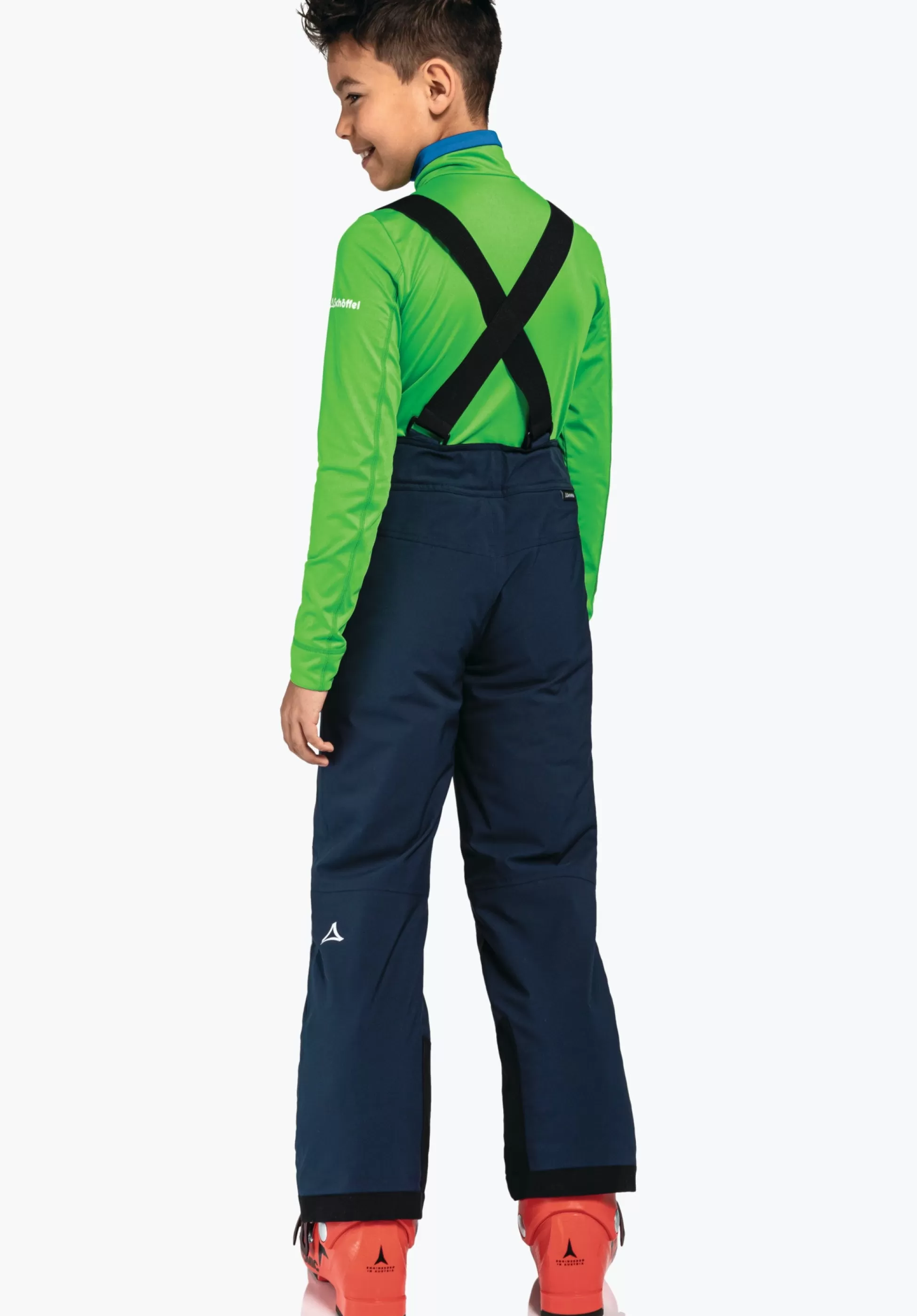 CHILDREN SCHÖFFEL Ski<Ski pants with adjustable braces orange