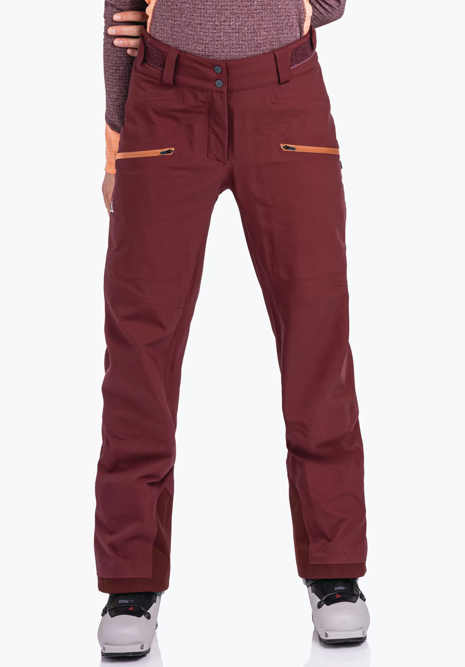 WOMEN SCHÖFFEL Ski Tour | Skiing | Mountaineering | Pants Long<Ski touring pants with 4-way stretch red