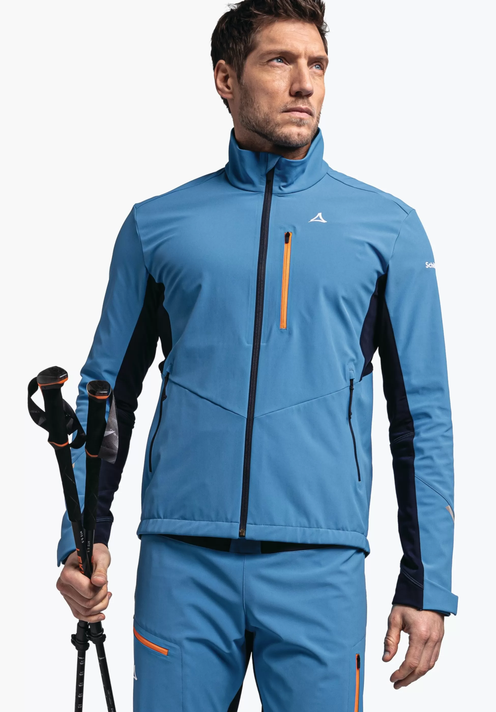 MEN SCHÖFFEL Trek & Hike | Outdoor Jackets<Softshell jacket in performance material orange