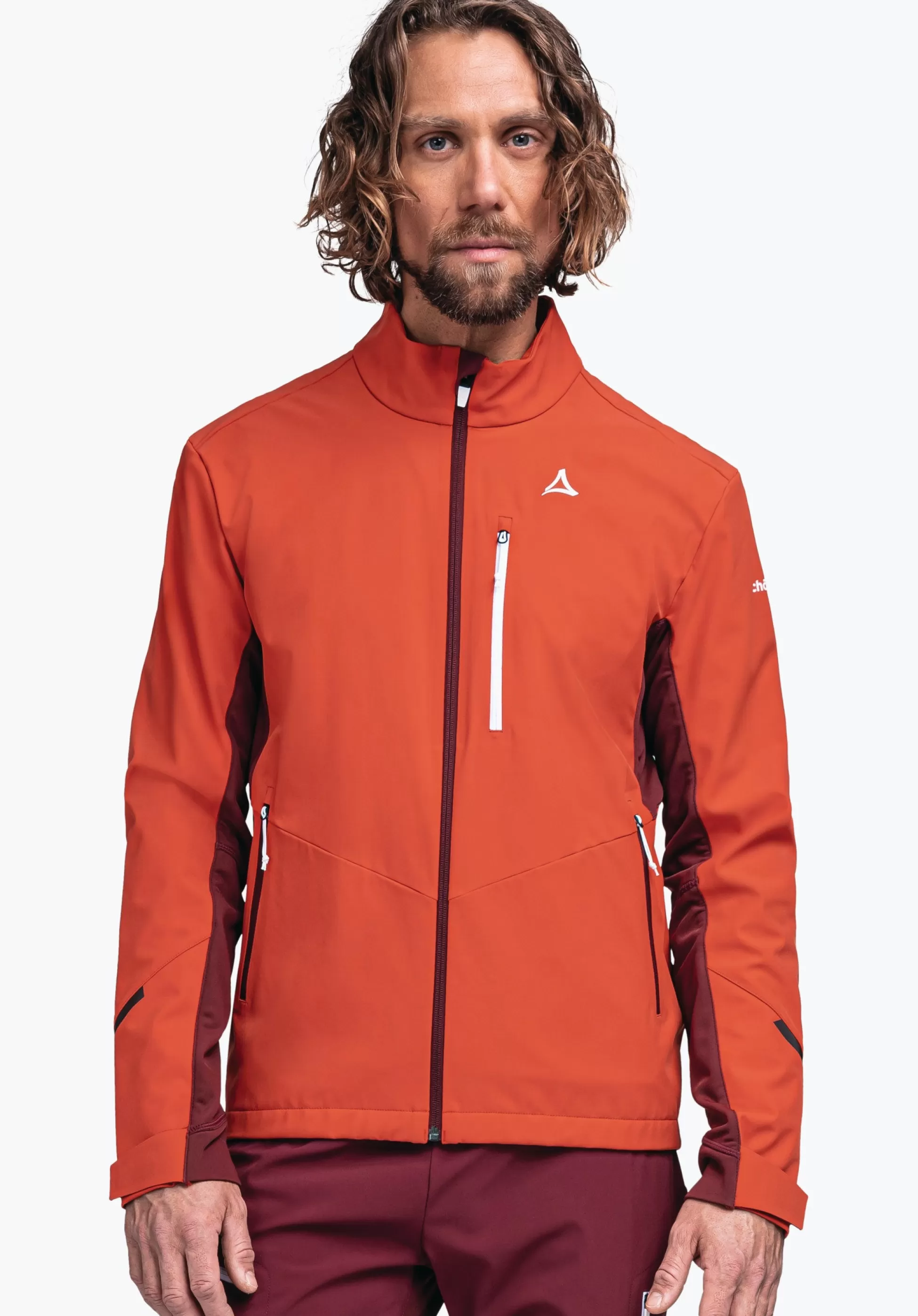 MEN SCHÖFFEL Trek & Hike | Outdoor Jackets<Softshell jacket in performance material orange