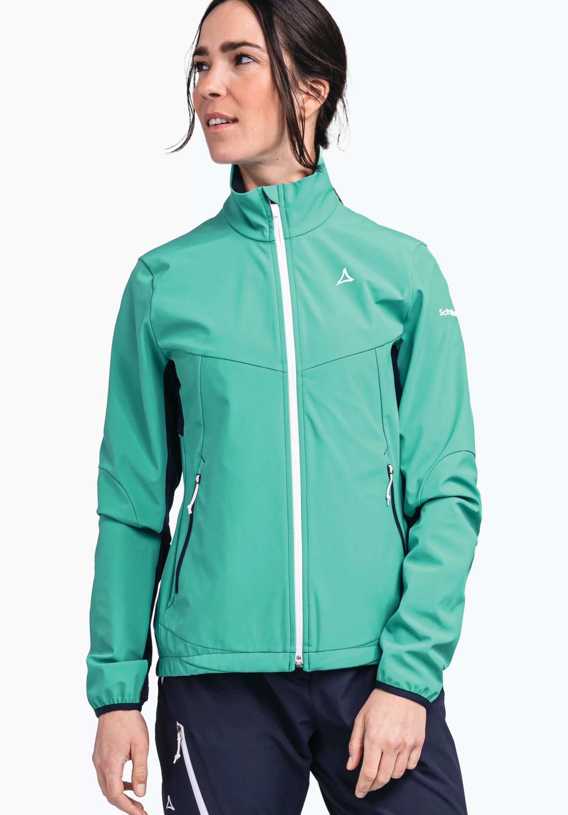 WOMEN SCHÖFFEL Trek & Hike | Outdoor Jackets<Softshell jacket in performance material green