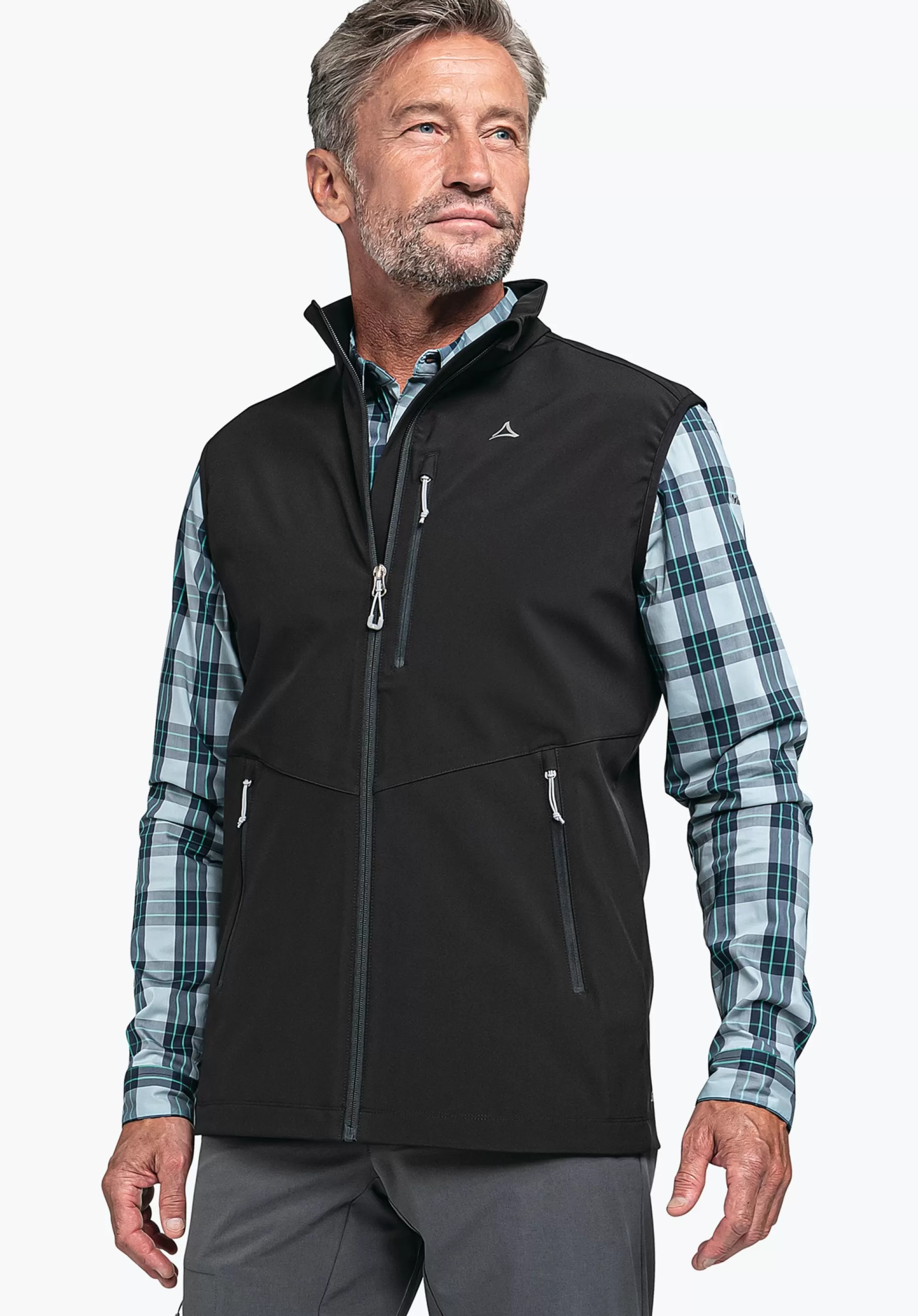 MEN SCHÖFFEL Trek & Hike<Softshell vest in purist design grün