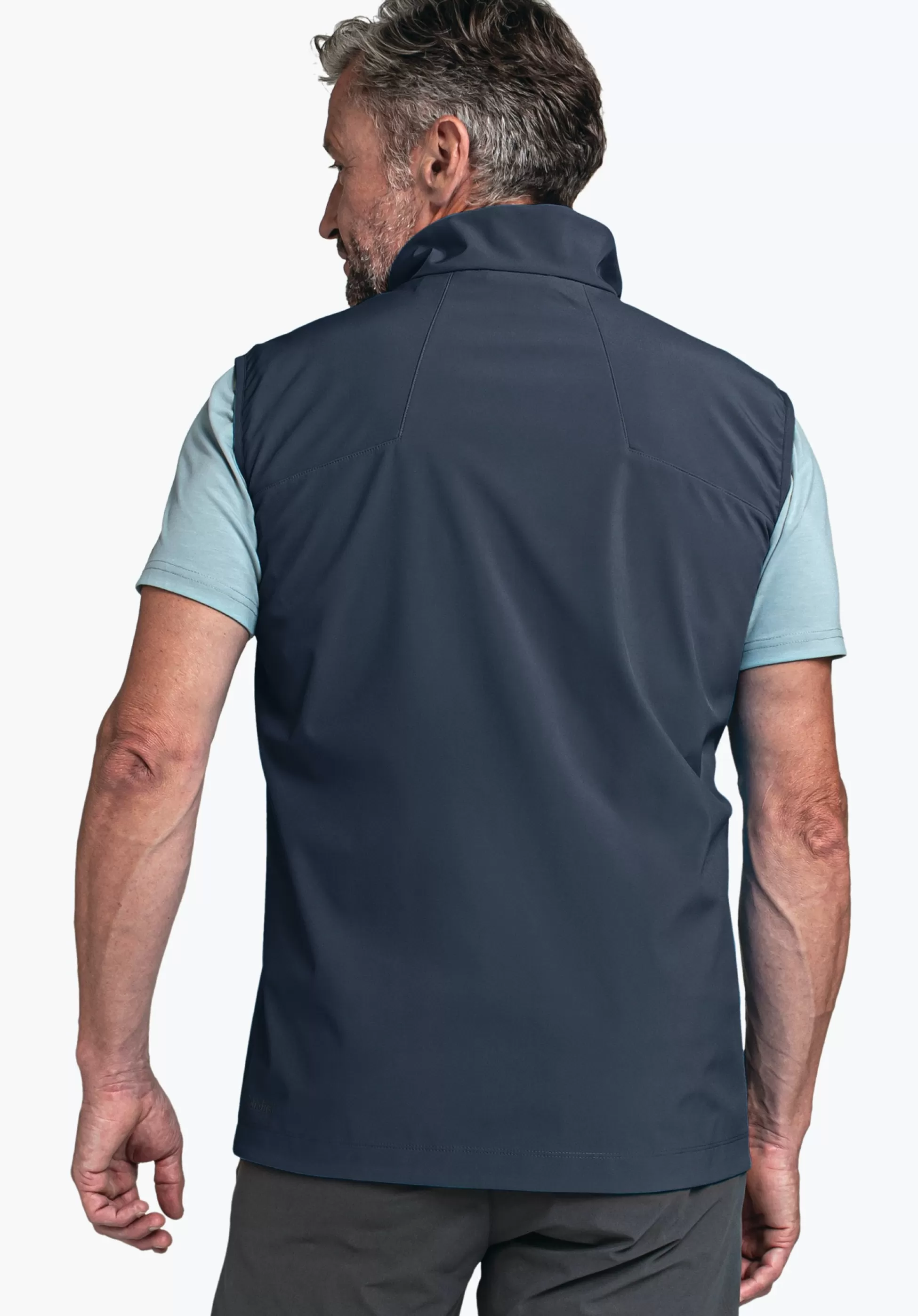 MEN SCHÖFFEL <Softshell vest in purist design grün