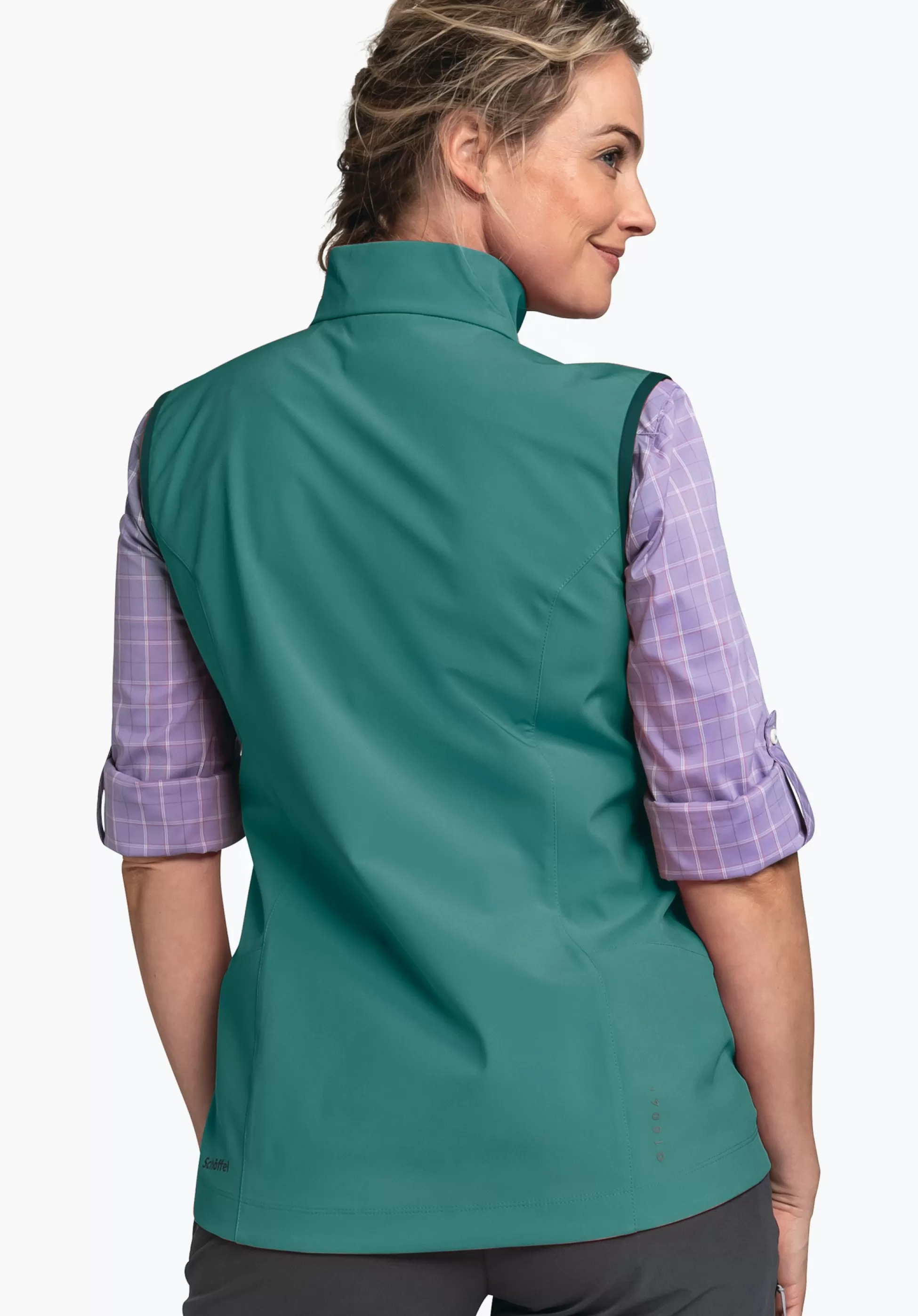 WOMEN SCHÖFFEL <Softshell vest in purist design orange